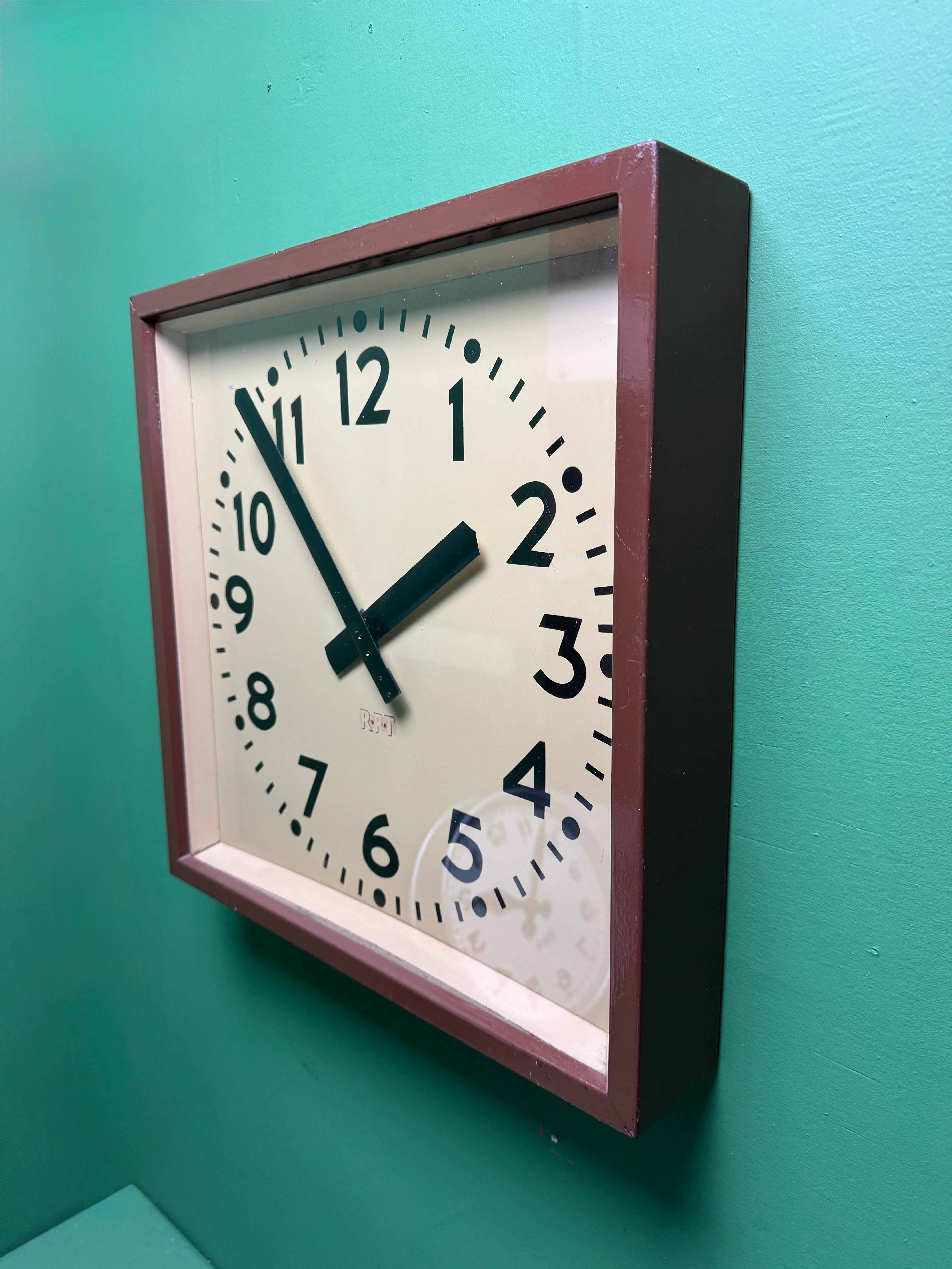 Large 1950s East German Industrial Factory Clock By RFT - Image 5
