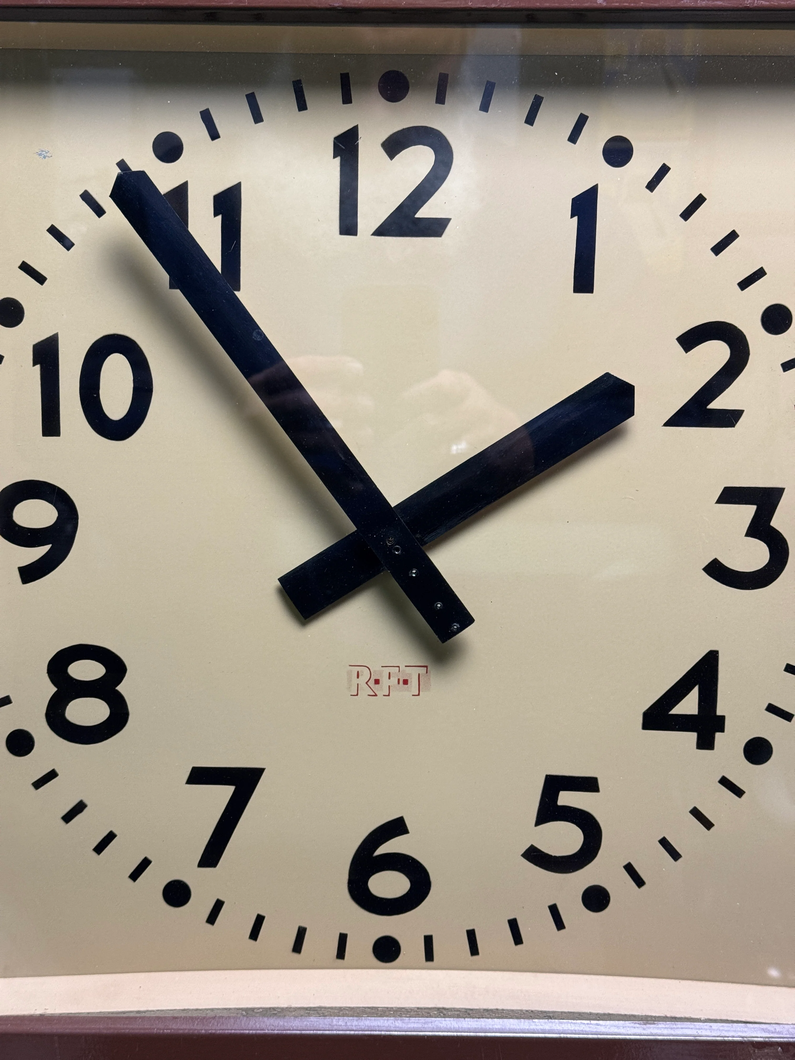Large 1950s East German Industrial Factory Clock By RFT - Image 7