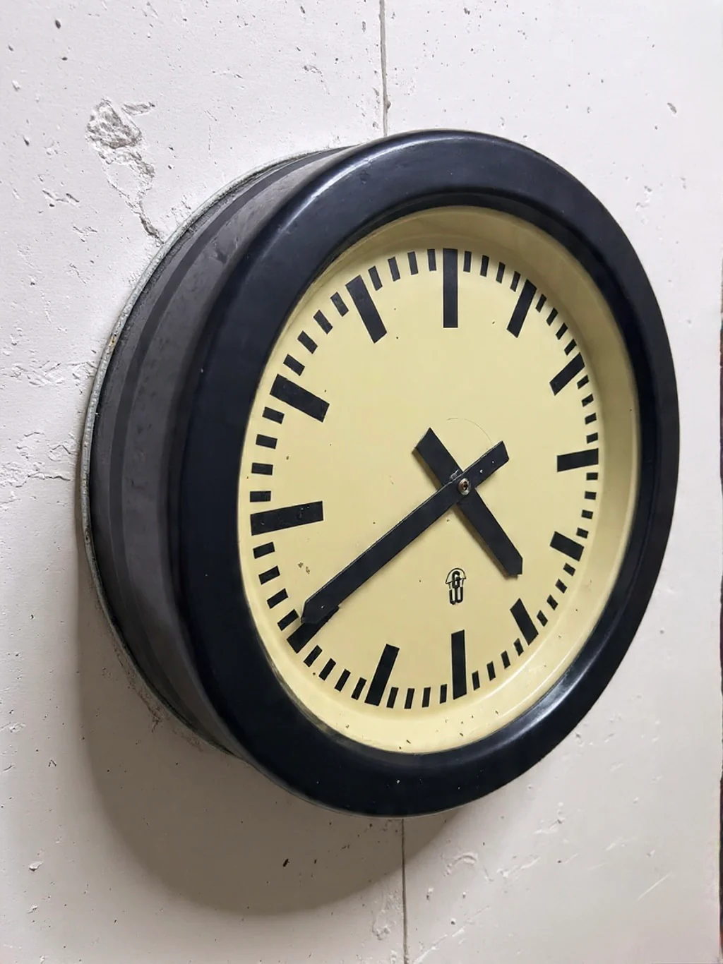 Large 1960's East German Industrial Factory Clocks By GW - Image 4