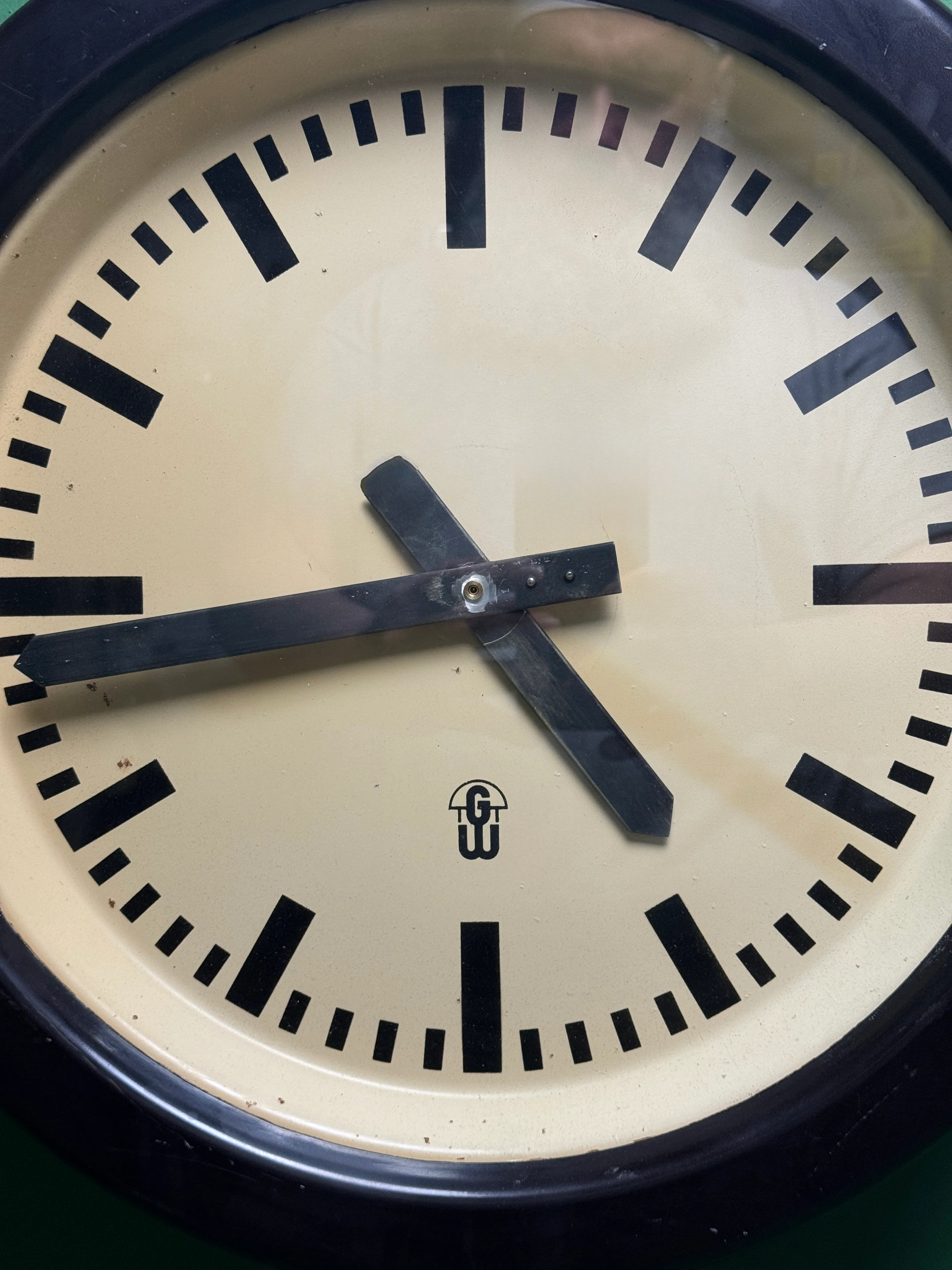 Large 1960's East German Industrial Factory Clocks By GW - Image 7