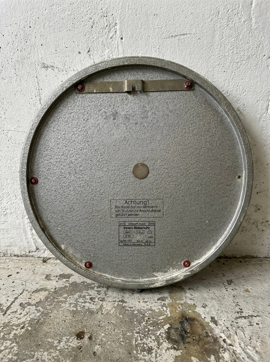 Large 1960's East German Industrial Factory Clocks By GW - Image 9