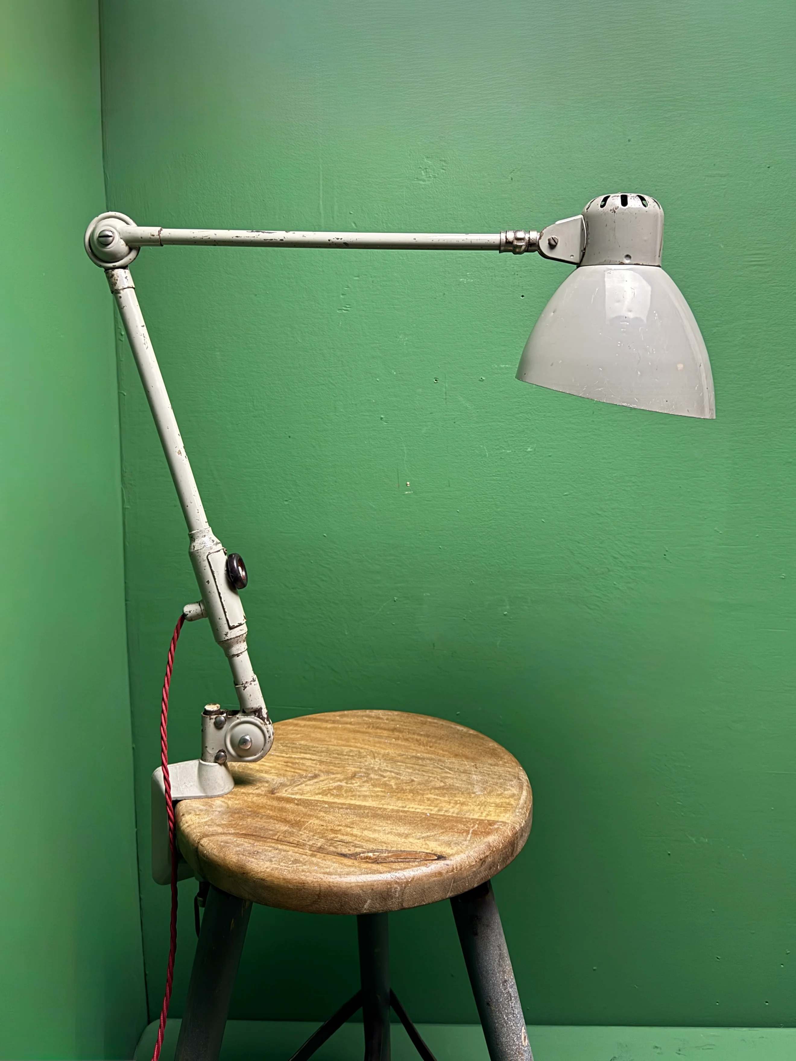 Large 1950s Task Lamp By SIS Leuchten Germany