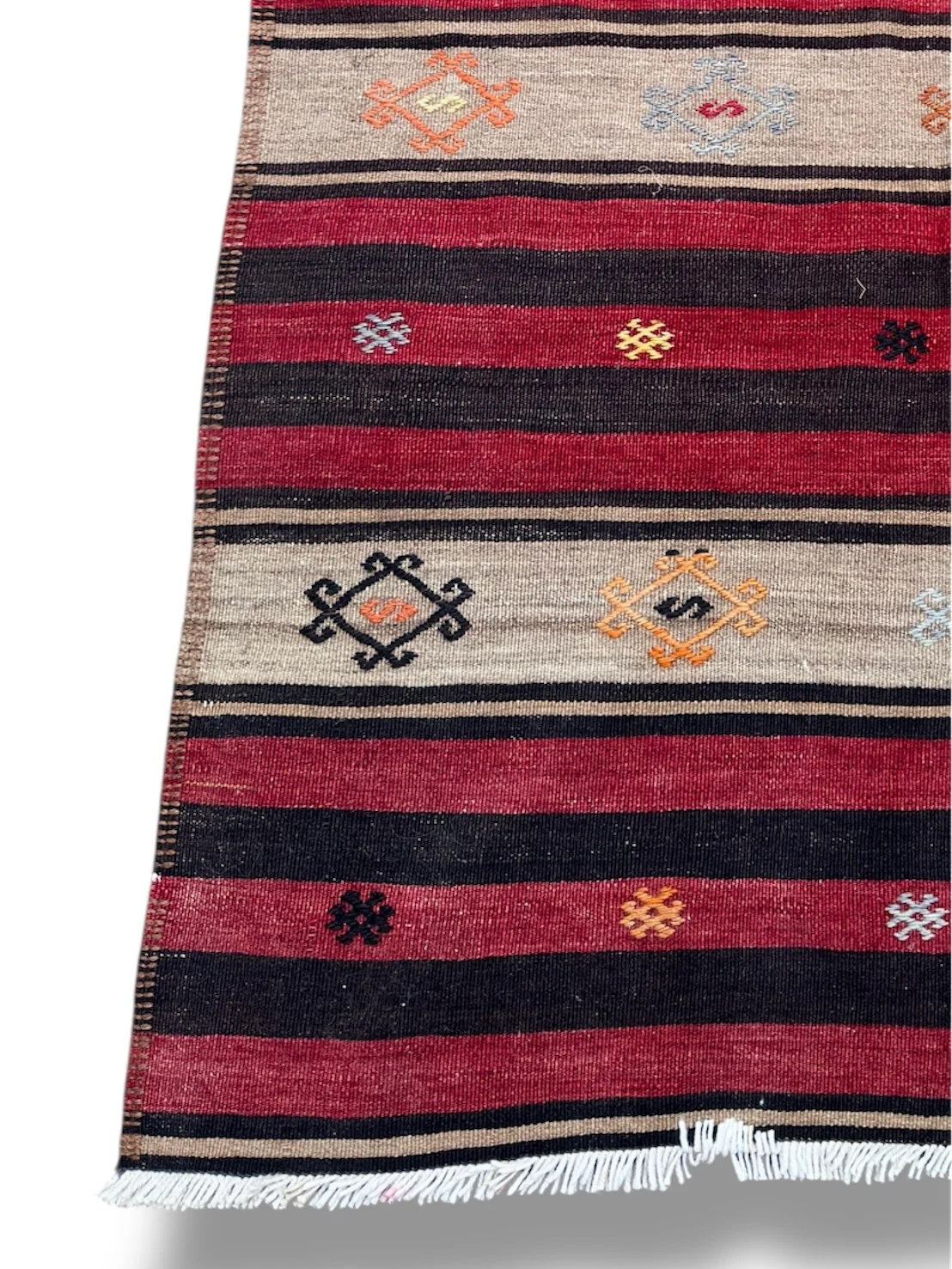 Large Turkish Hand Made Kilim Rug Circa 1950s - Image 5