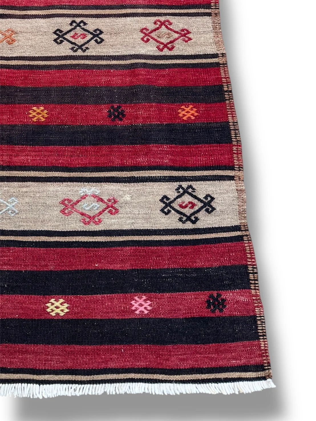 Large Turkish Hand Made Kilim Rug Circa 1950s - Image 6