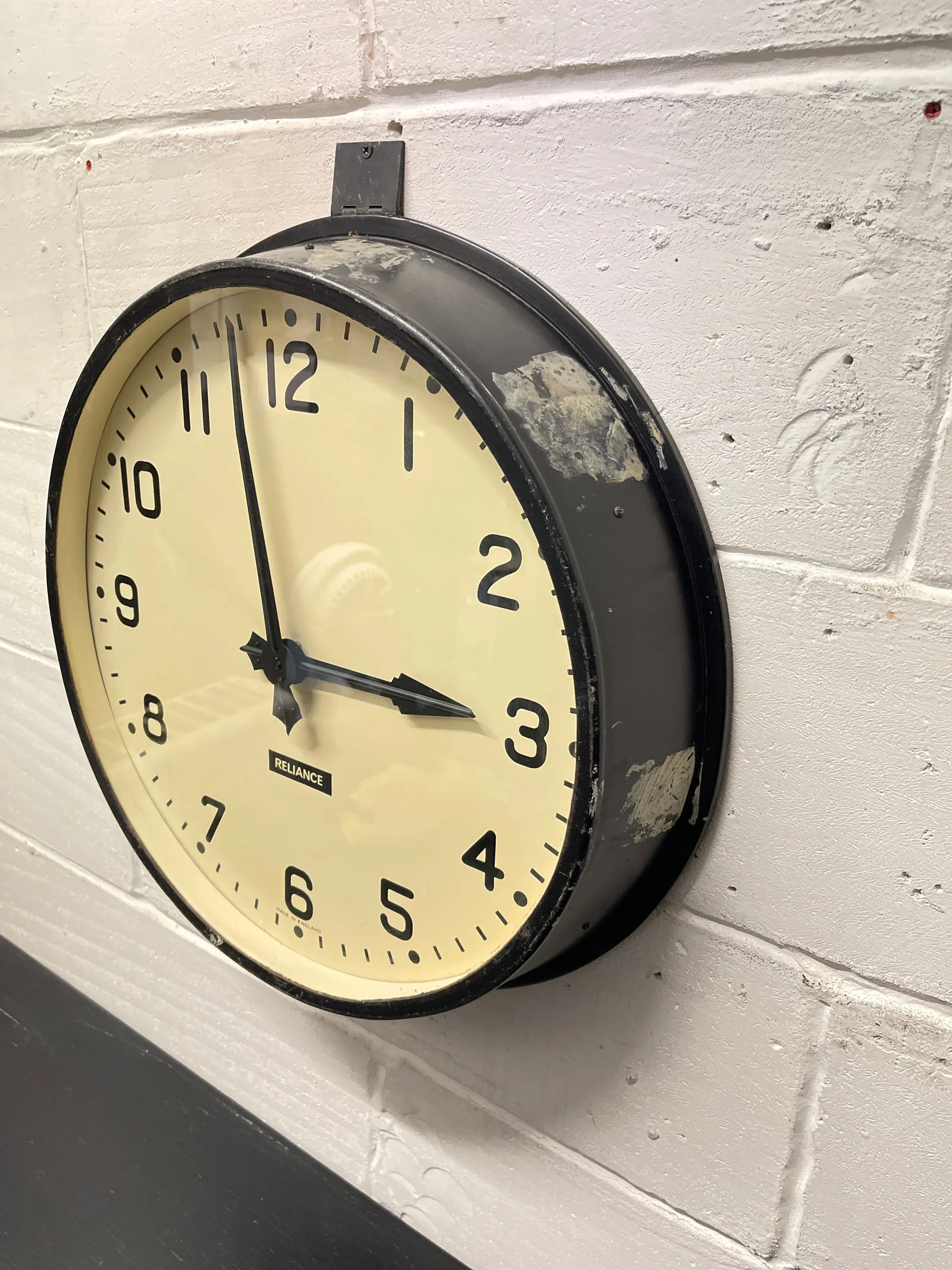 Large Vintage 1940s Industrial Station / Factory Clock By Gents Of Leicester - Image 3