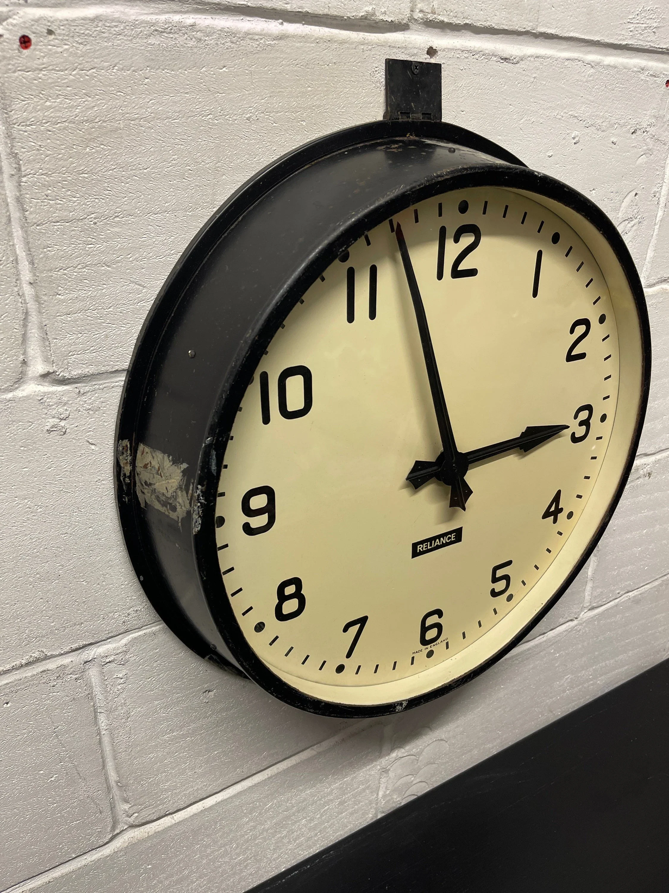 Large Vintage 1940s Industrial Station / Factory Clock By Gents Of Leicester - Image 4