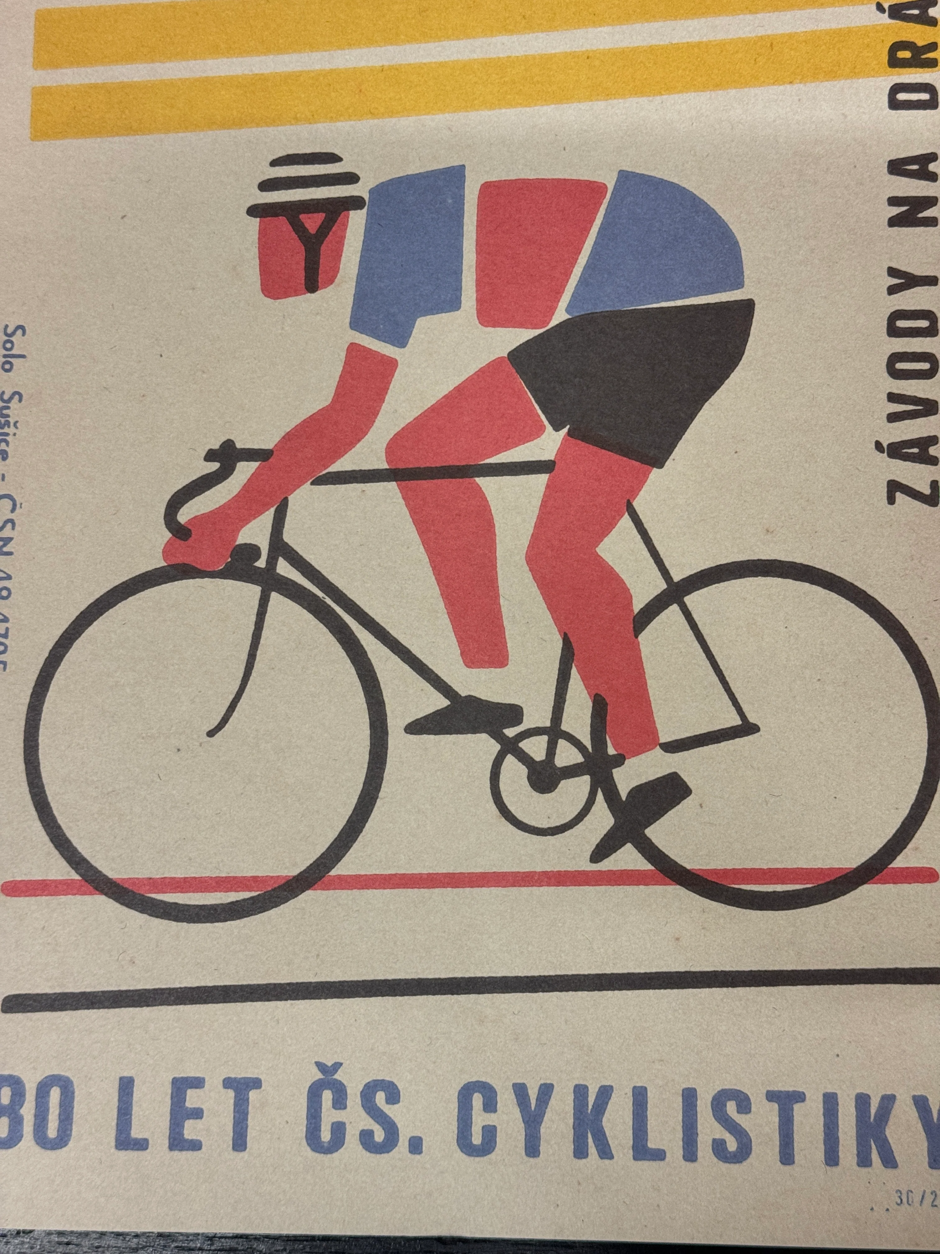 Limited Edition Czech Match Box Art Poster 36 of 240 Races On The Track - Image 4