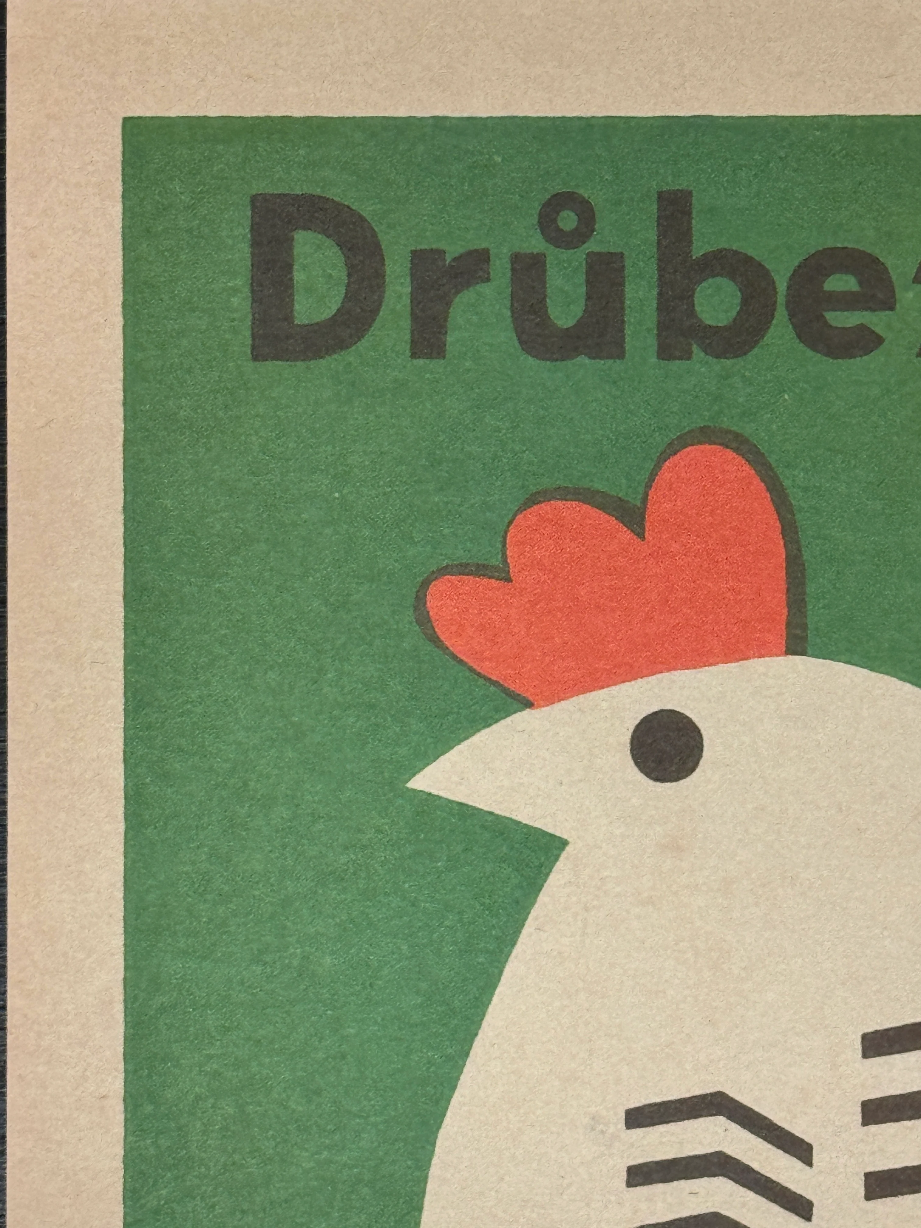 Limited Edition Czech Match Box Art Poster 87 of 240 Xaverov Poultry Factory - Image 4