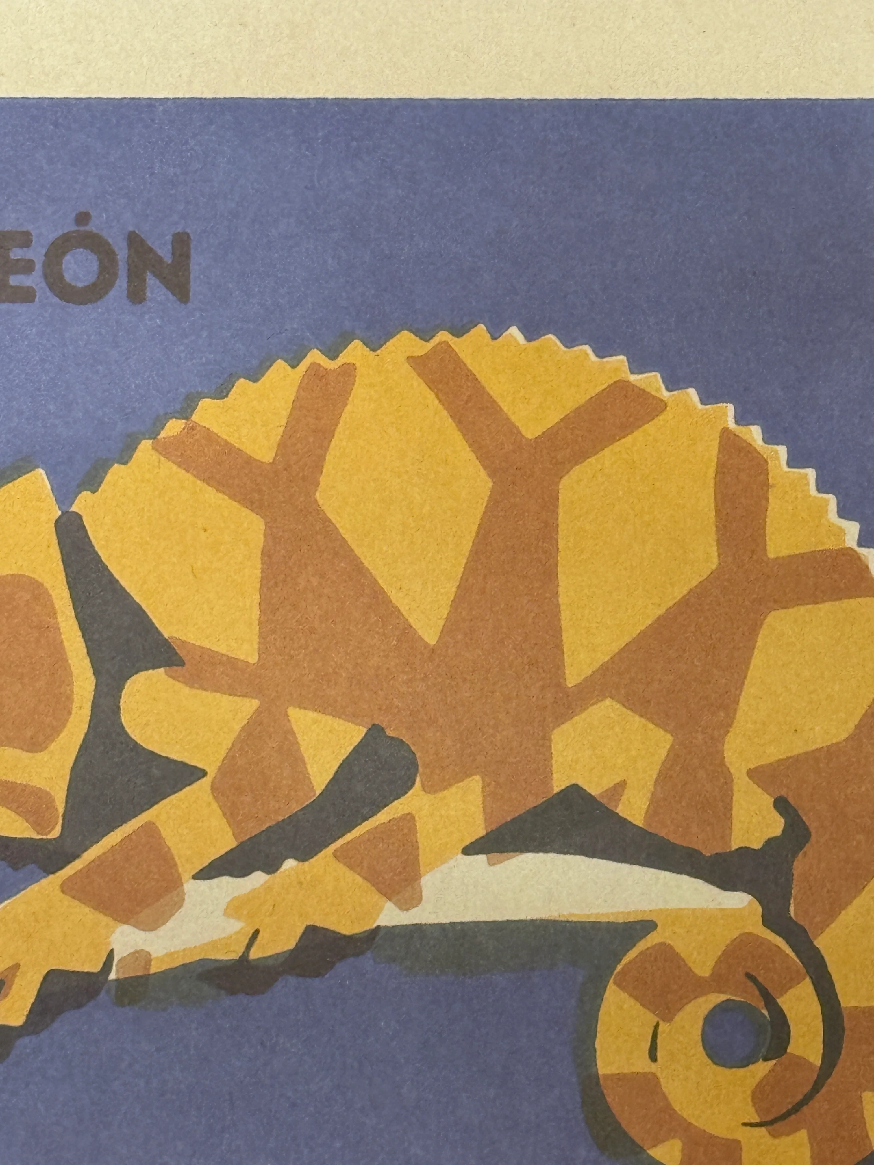 Limited Edition Czech Match Box Art Poster 96 of 240 Zoo Praha Chameleon - Image 5
