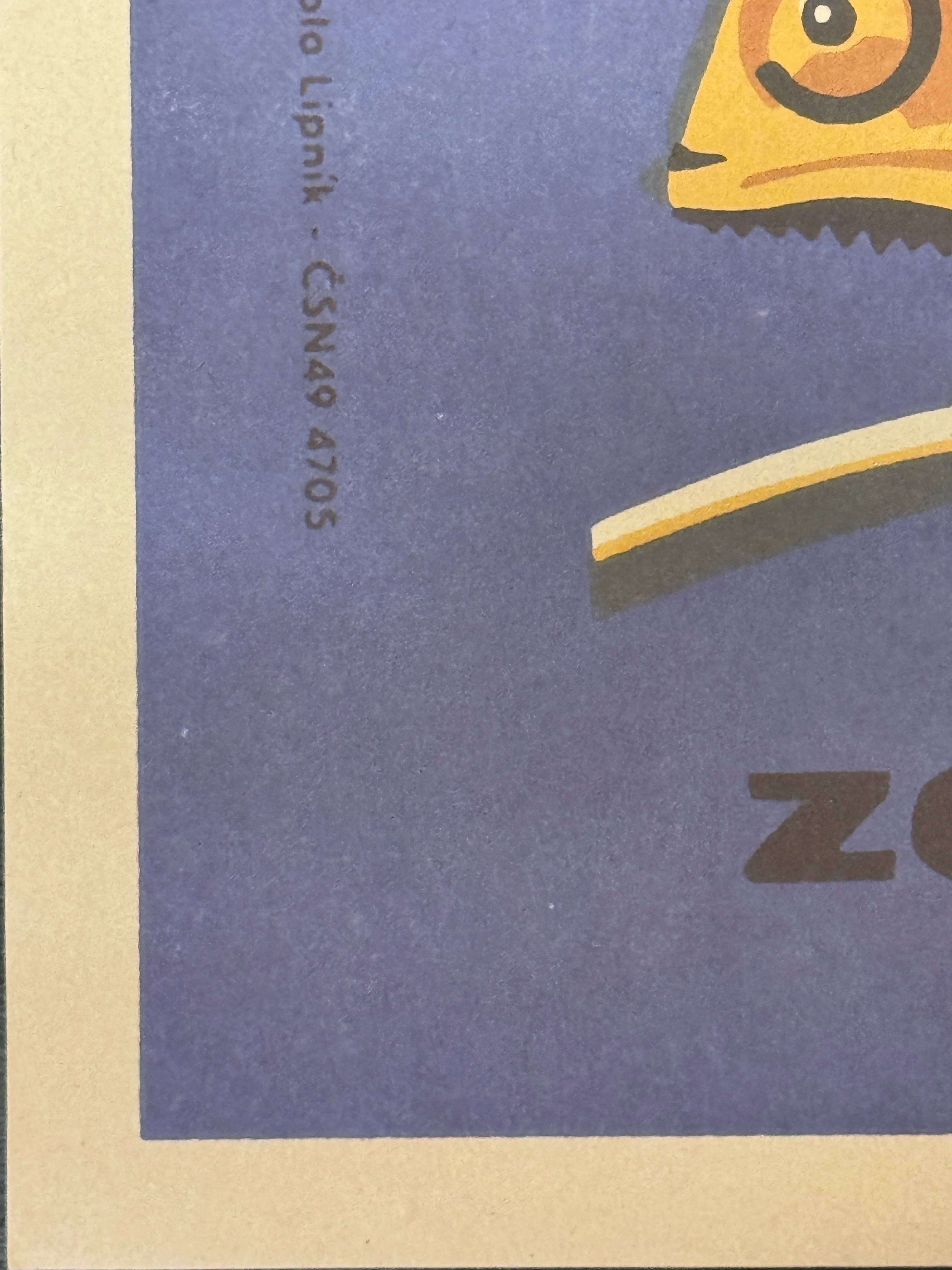 Limited Edition Czech Match Box Art Poster 96 of 240 Zoo Praha Chameleon - Image 7