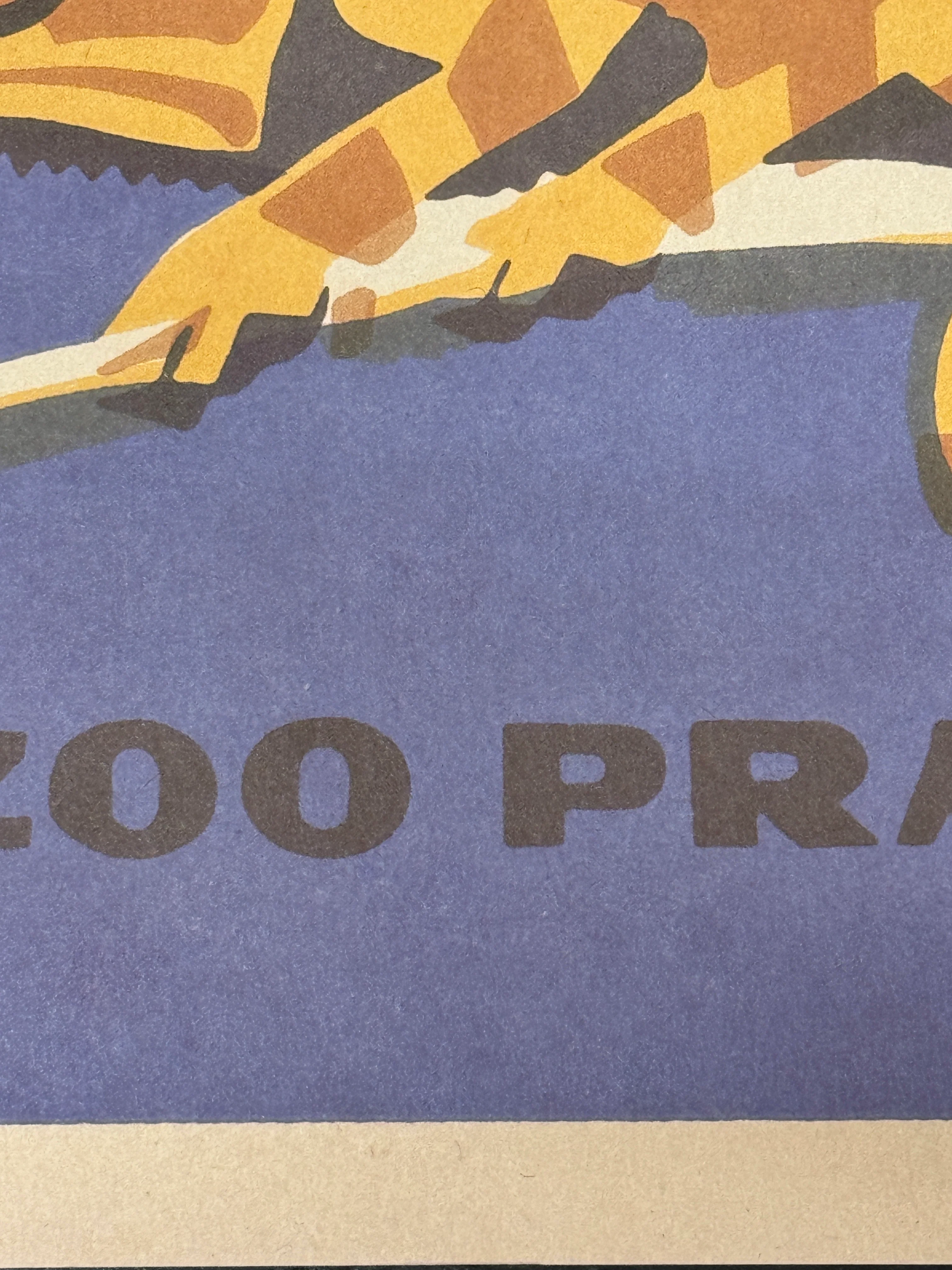 Limited Edition Czech Match Box Art Poster 96 of 240 Zoo Praha Chameleon - Image 8