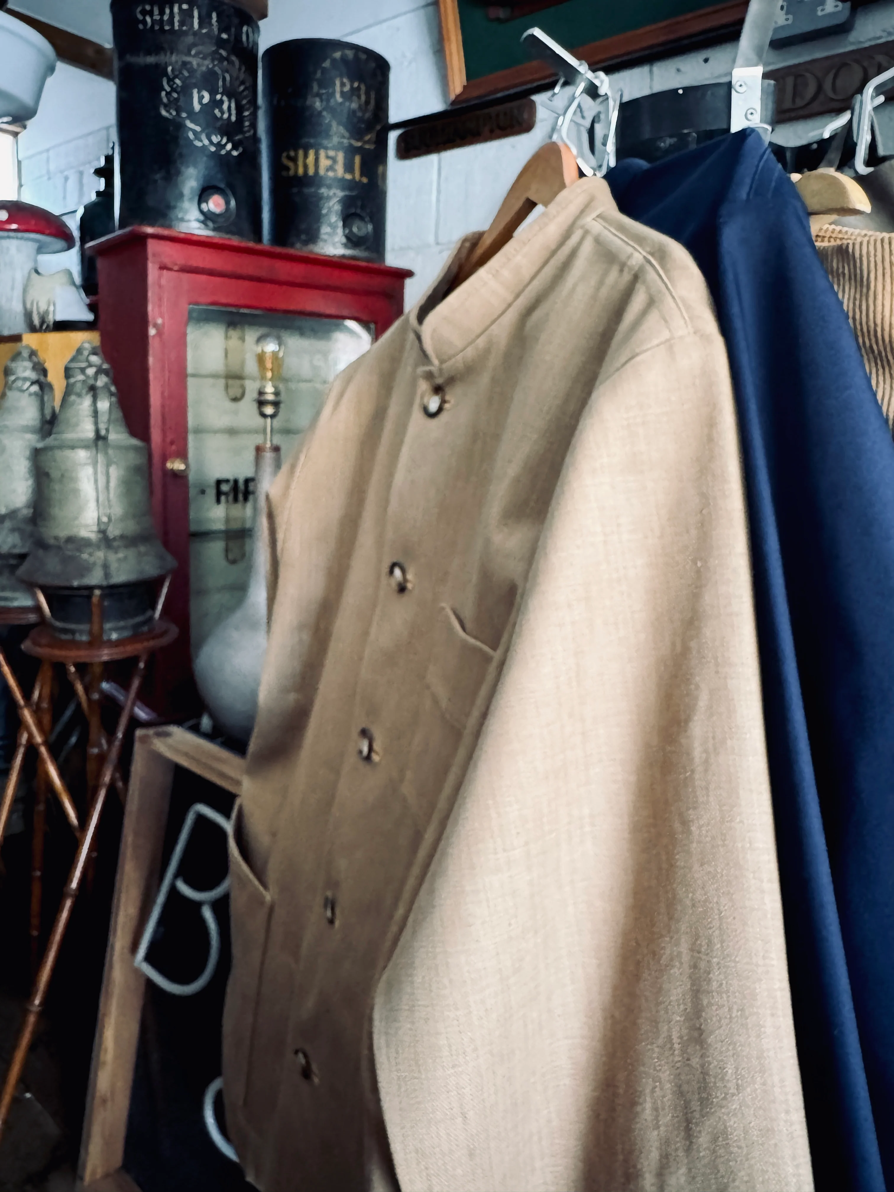 The 'Mintan' Made In London Classic Work Wear Drill Cotton Over Shirt - Image 12