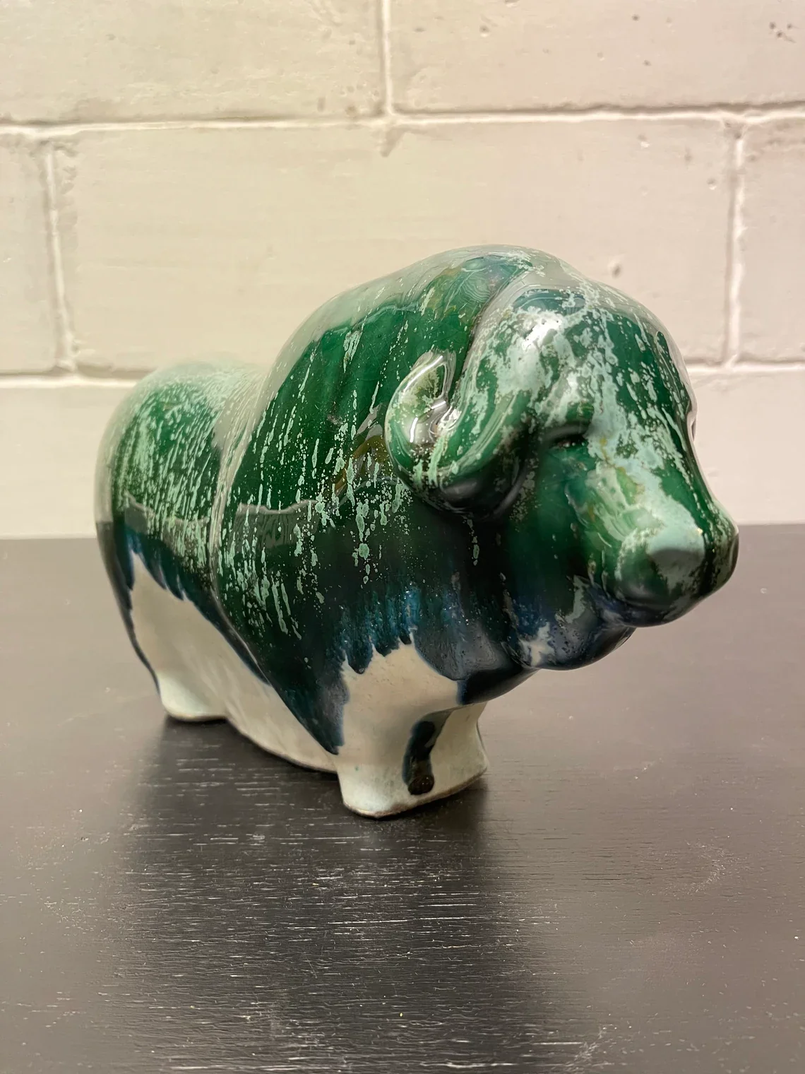 Otto Keramik Ceramic Buffalo West German Pottery Fat Lava - Image 6