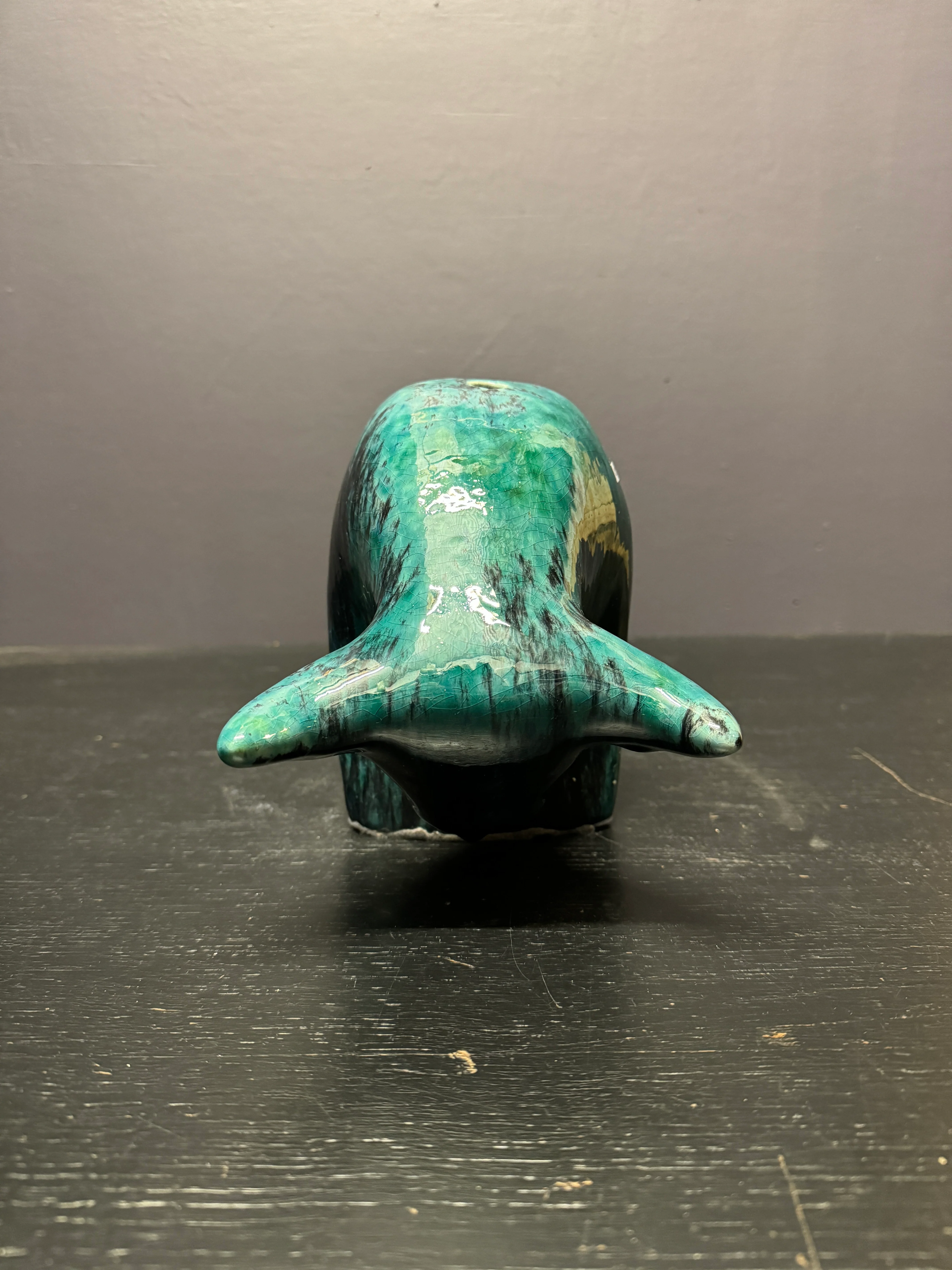 Otto Keramik Ceramic Bull Money Box West German Pottery Fat Lava - Image 5