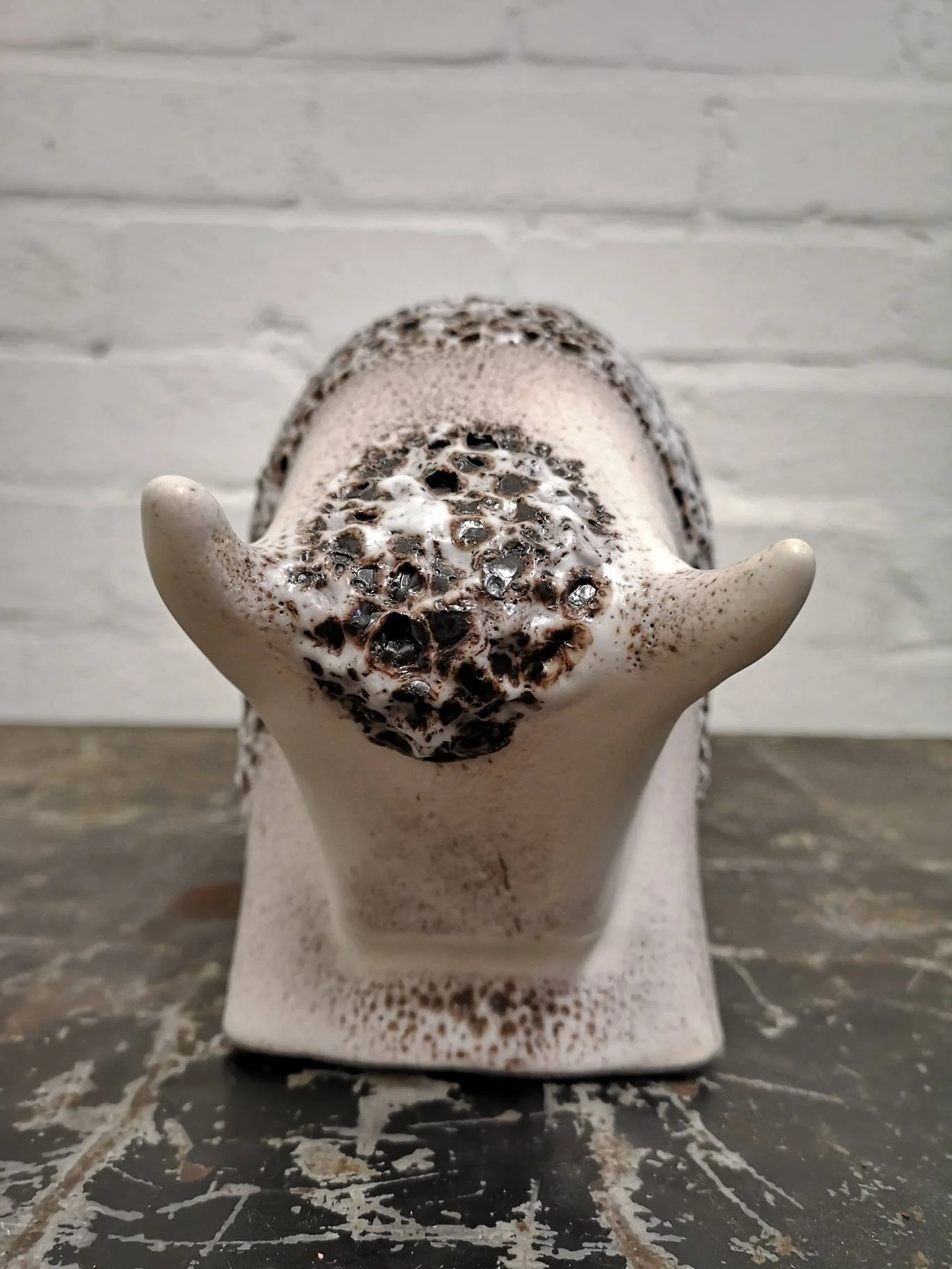 Otto Keramik Ceramic Bull West German Pottery Fat Lava - Image 3