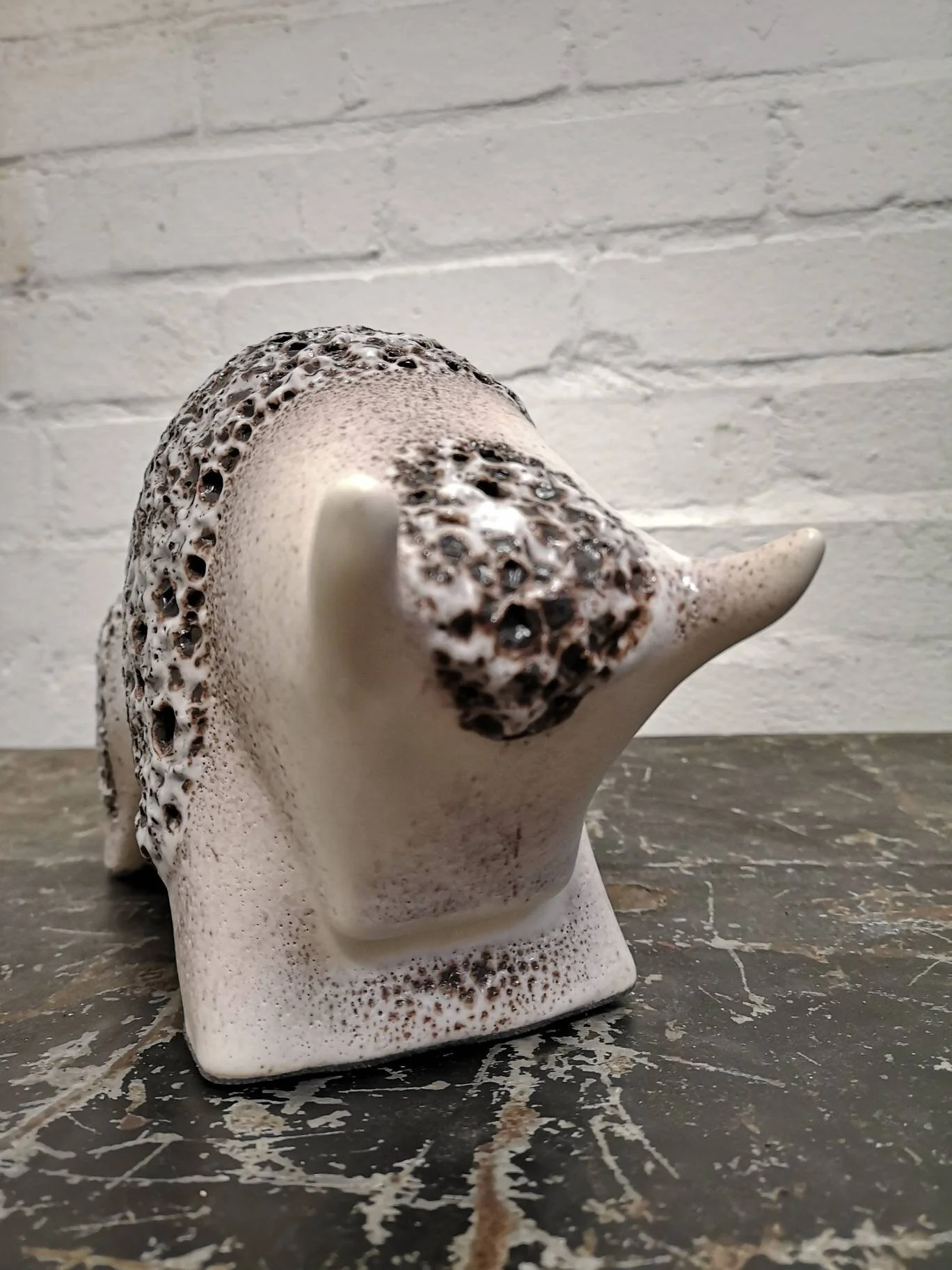 Otto Keramik Ceramic Bull West German Pottery Fat Lava - Image 4