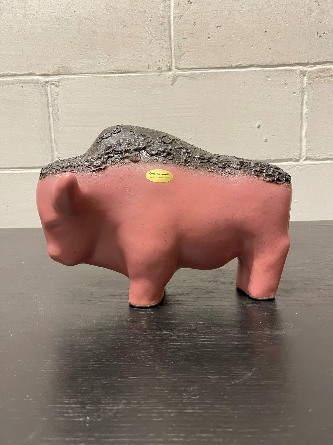 Otto Keramik Ceramic Bull West German Pottery Fat Lava - Image 2