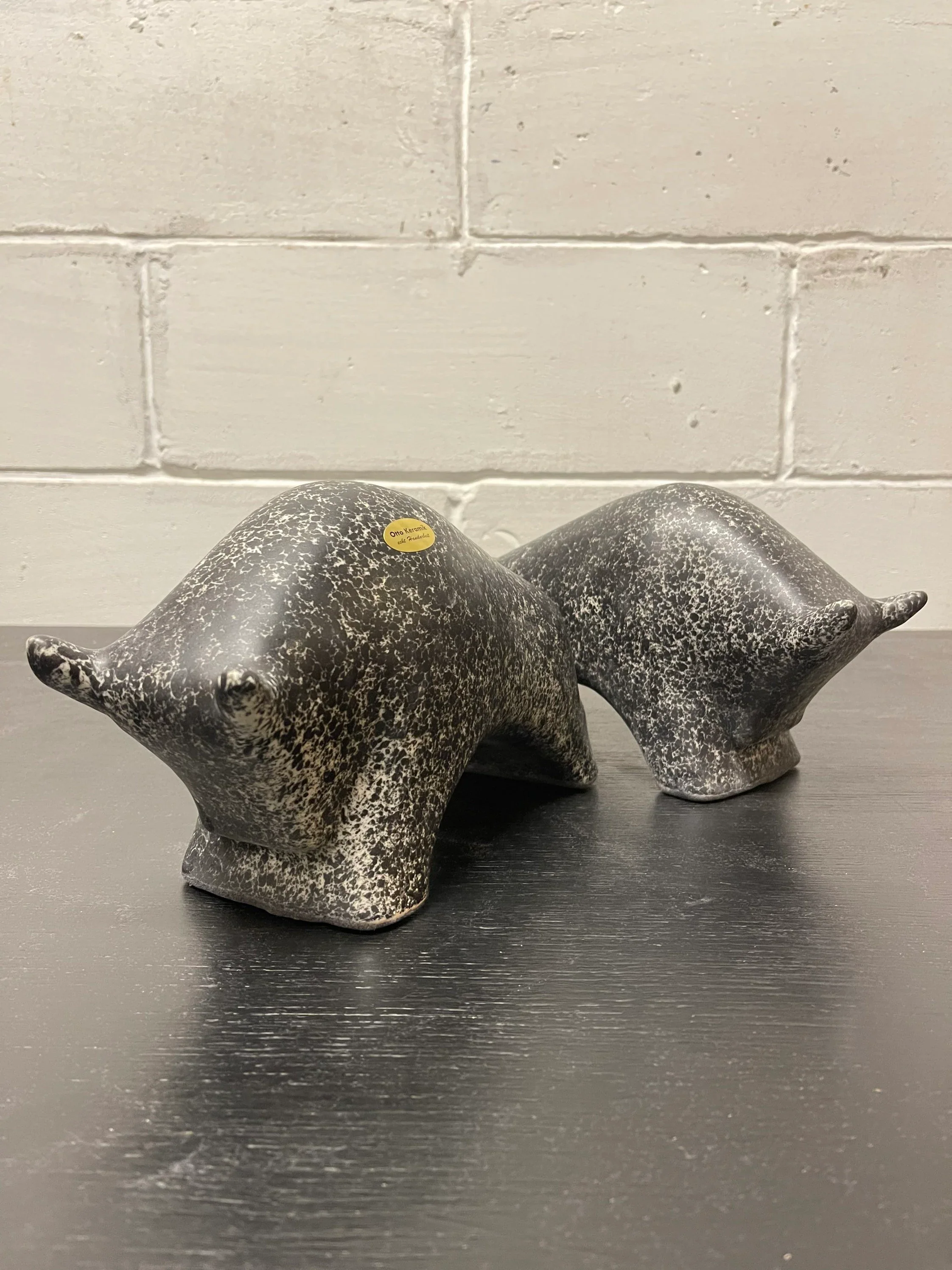 Otto Keramik Ceramic Bull West German Pottery Fat Lava - Image 10