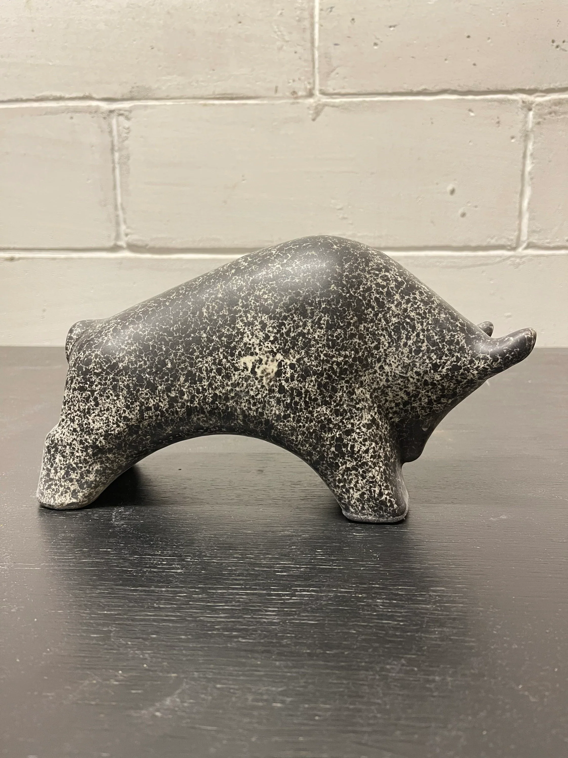 Otto Keramik Ceramic Bull West German Pottery Fat Lava - Image 5