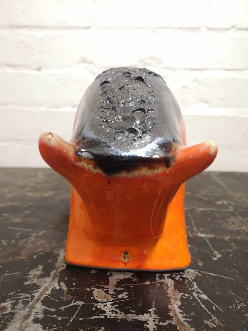 Otto Keramik Ceramic Bull West German Pottery Fat Lava - Image 4