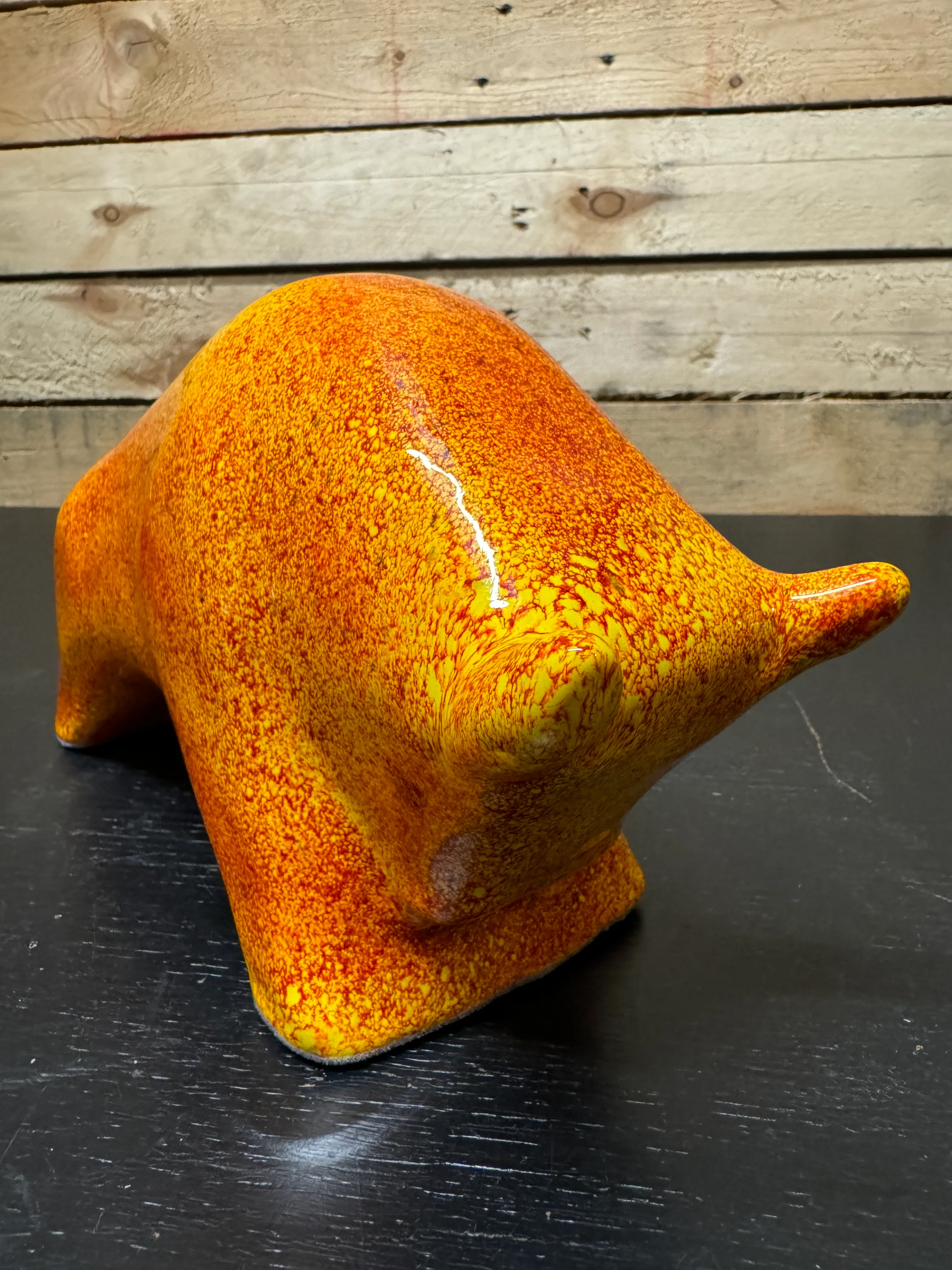 Otto Keramik Ceramic Bull West German Pottery Fat Lava - Image 5