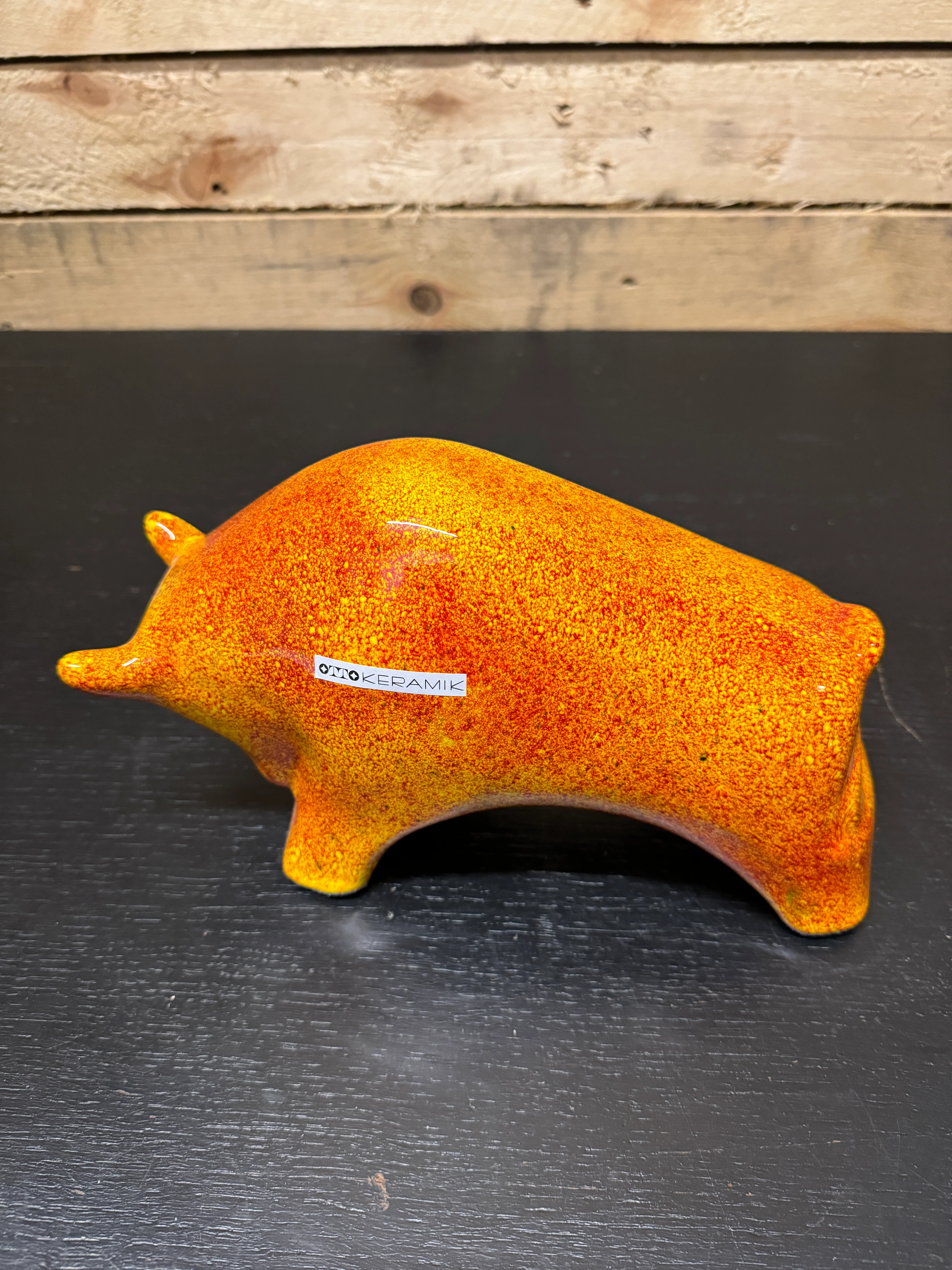 Otto Keramik Ceramic Bull West German Pottery Fat Lava - Image 8