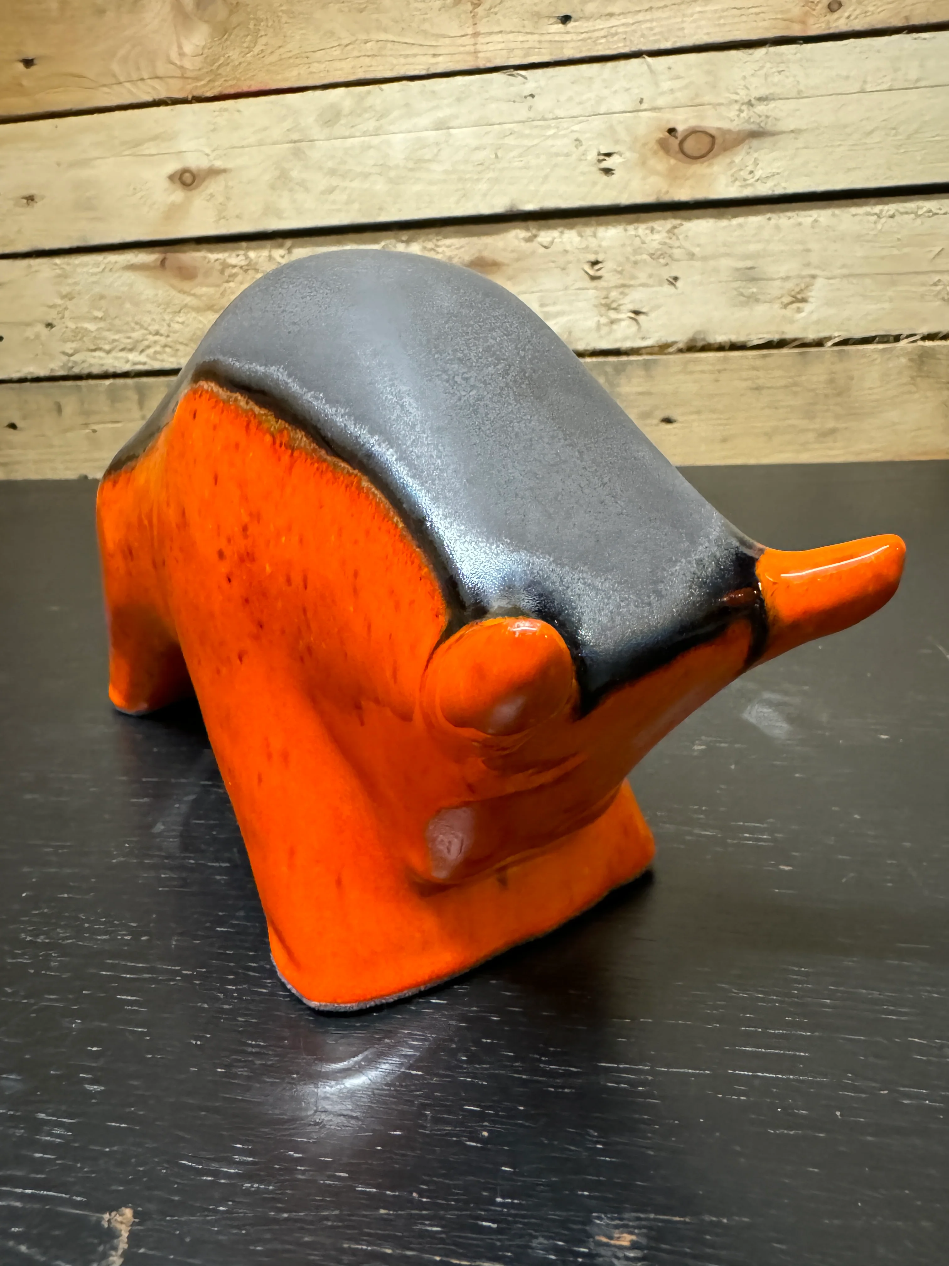 Otto Keramik Ceramic Bull West German Pottery Fat Lava - Image 5