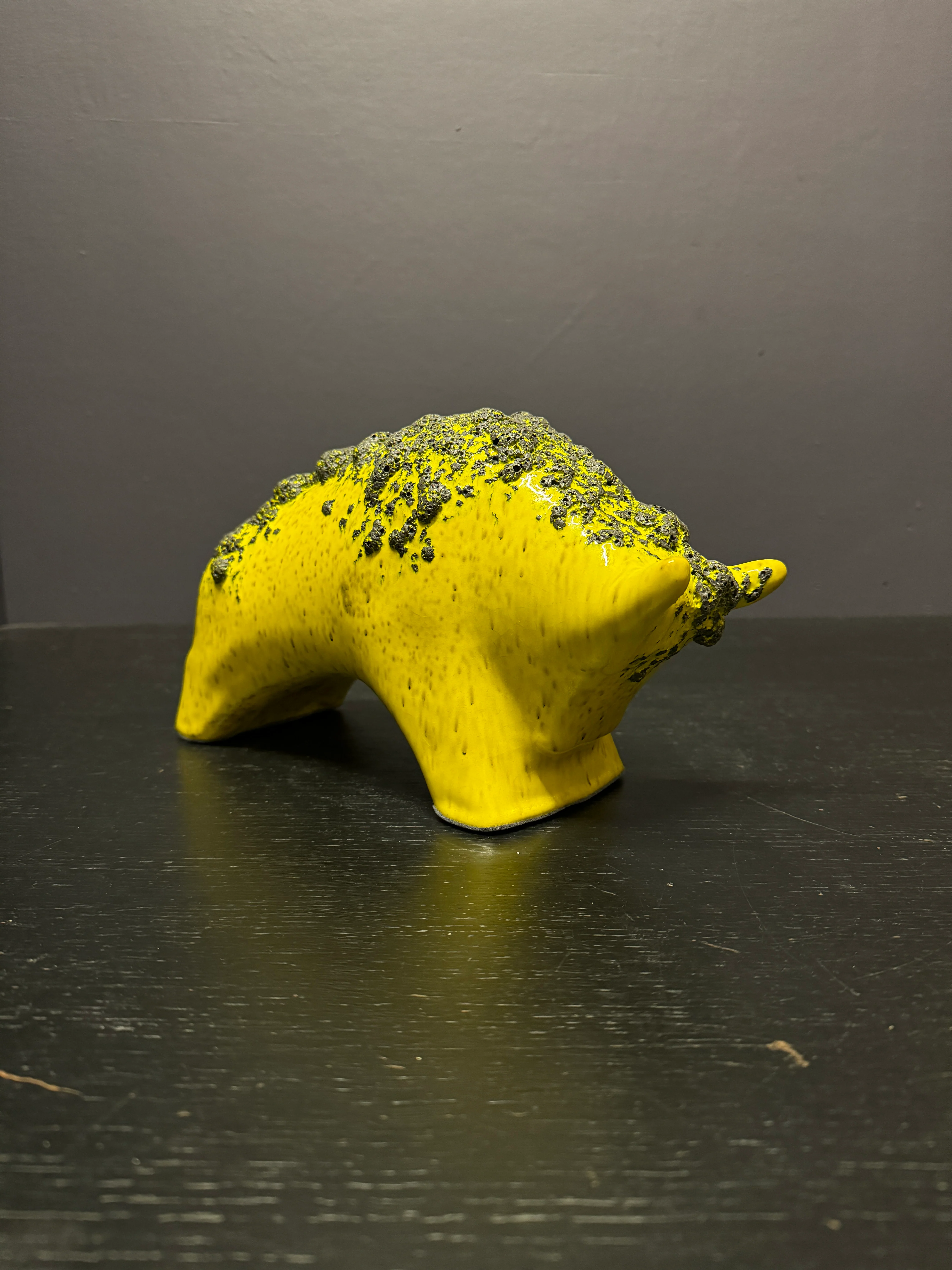 Otto Keramik Ceramic Bull West German Pottery Fat Lava - Image 6