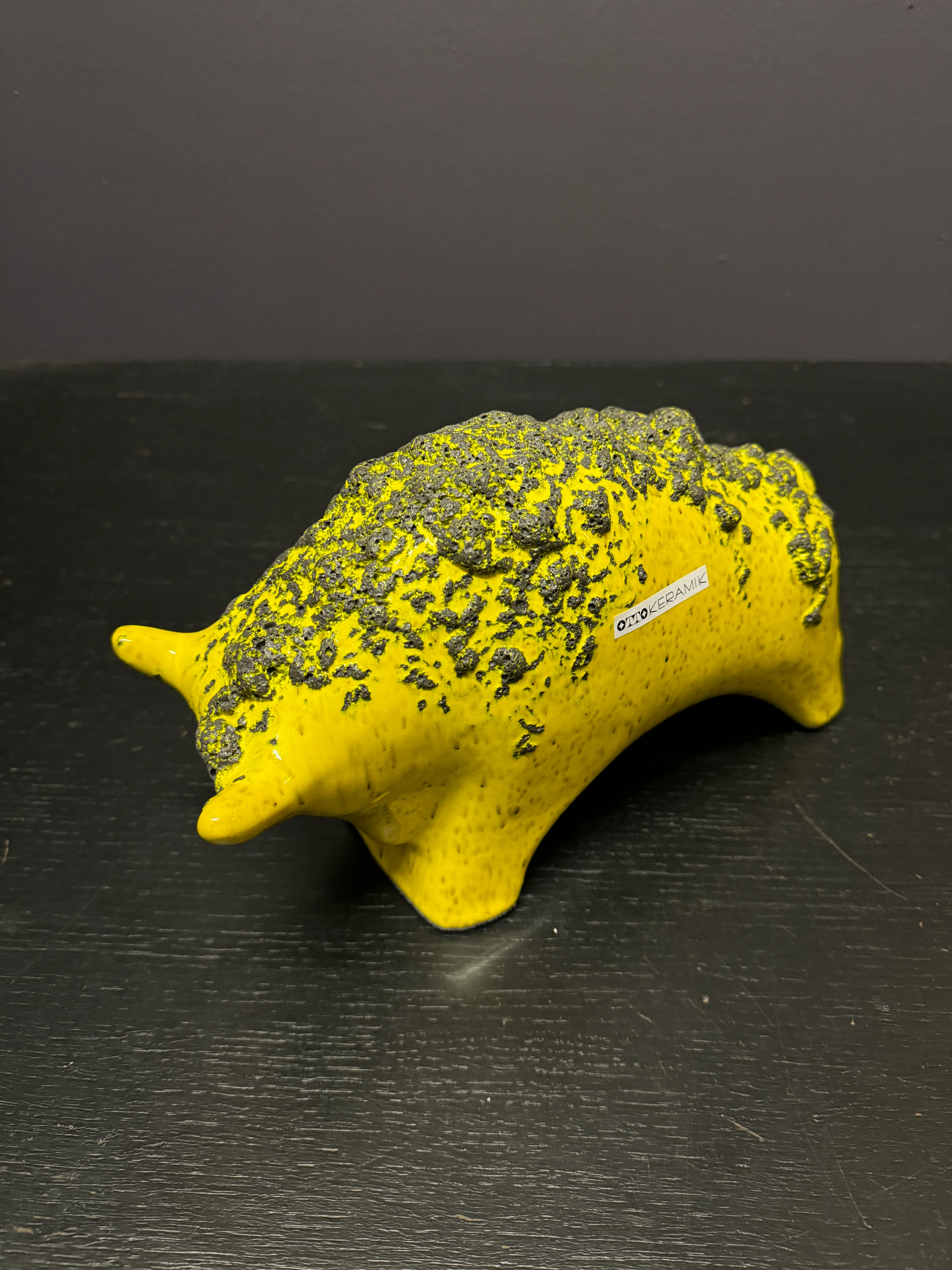 Otto Keramik Ceramic Bull West German Pottery Fat Lava - Image 8