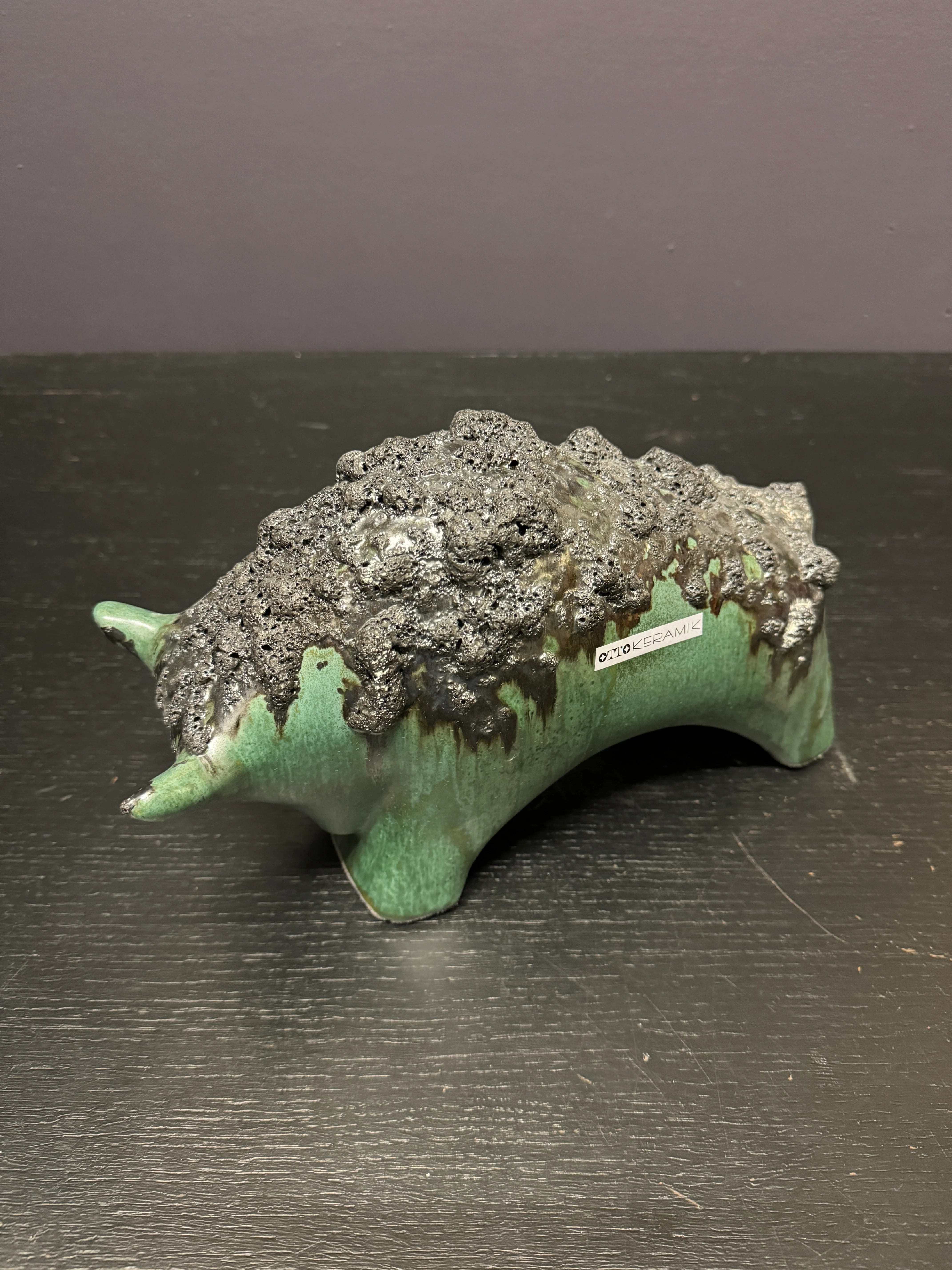 Otto Keramik Ceramic Bull West German Pottery Fat Lava - Image 8
