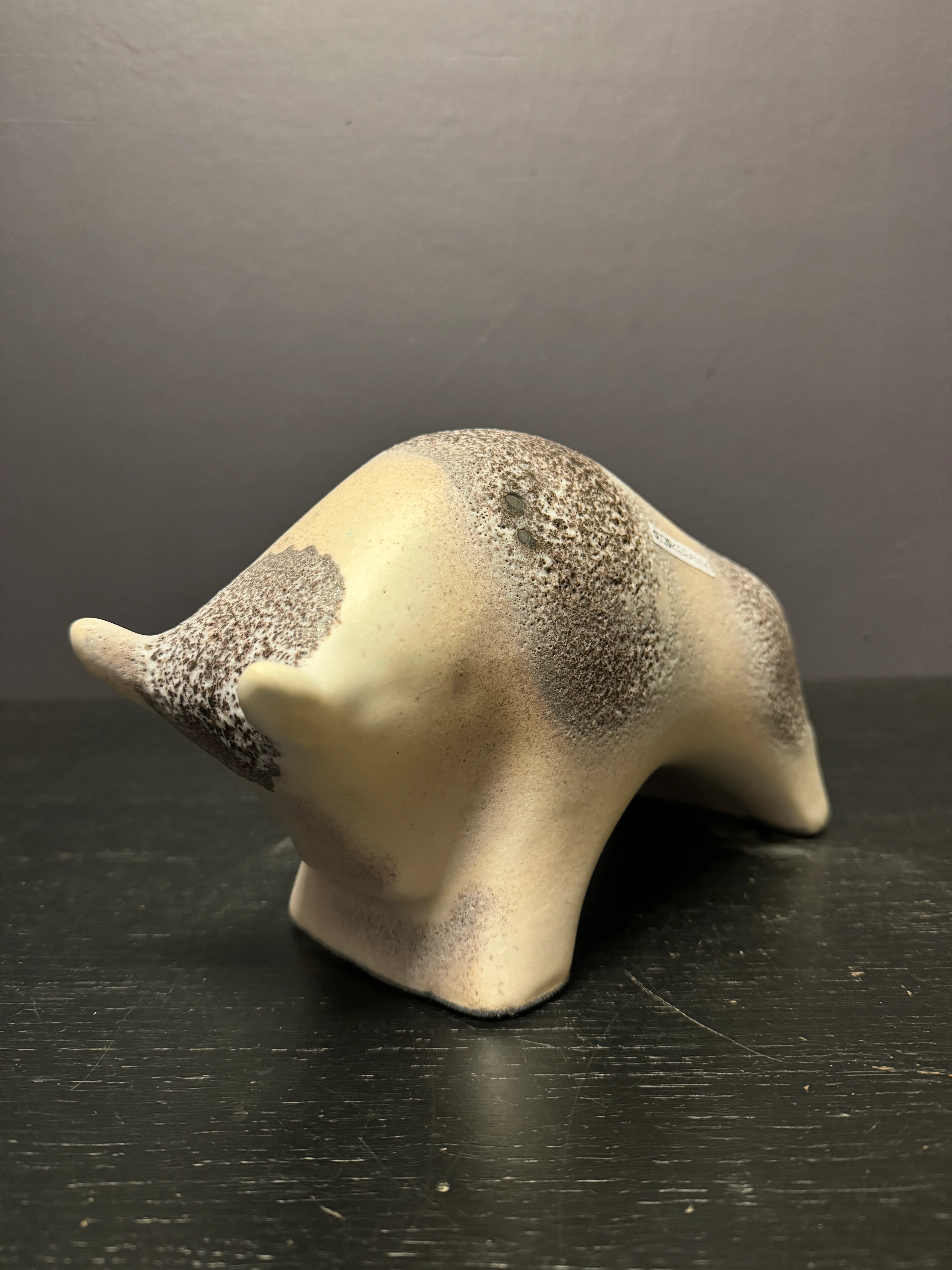 Otto Keramik Ceramic Bull West German Pottery Fat Lava - Image 3