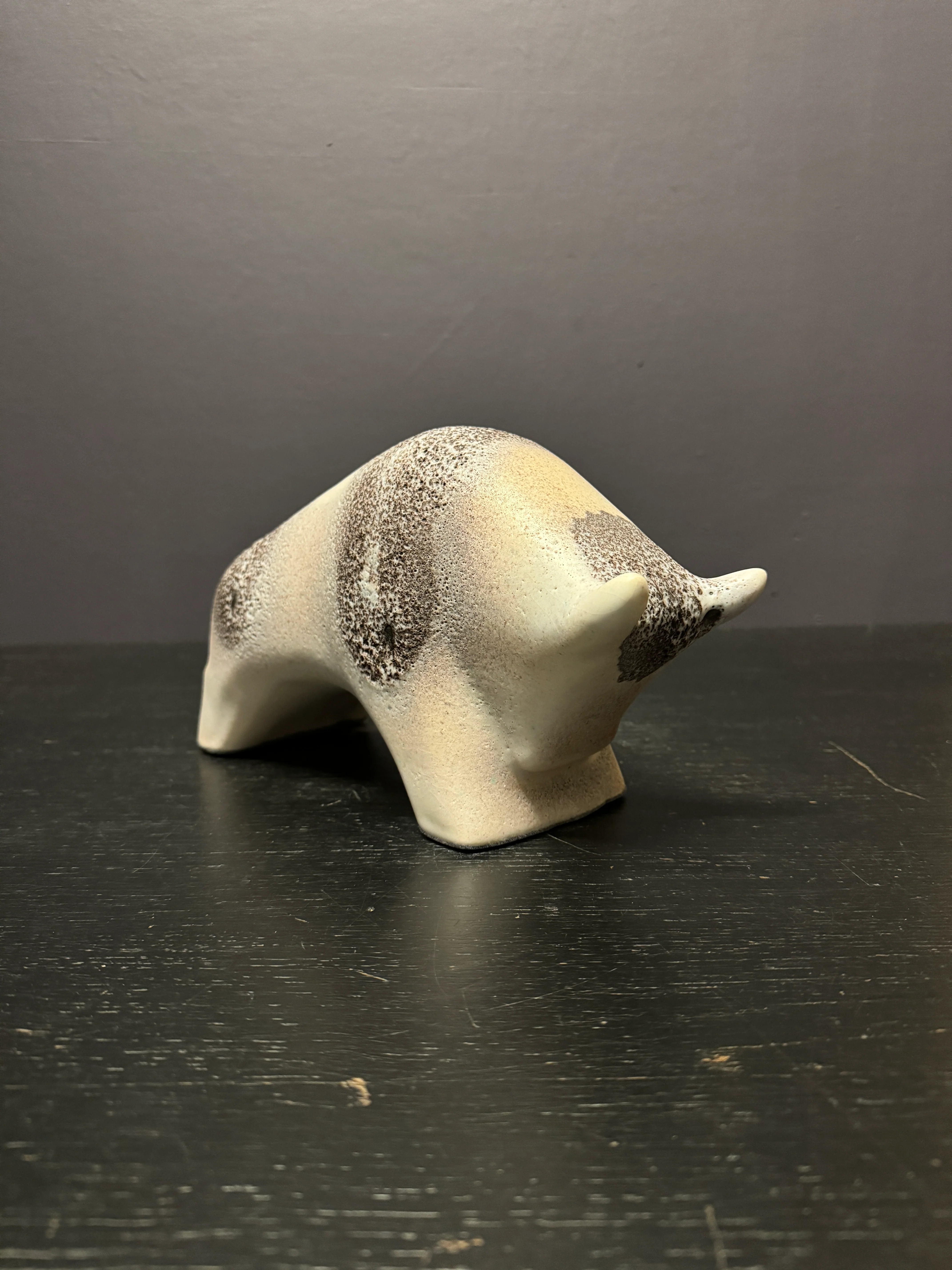 Otto Keramik Ceramic Bull West German Pottery Fat Lava - Image 6