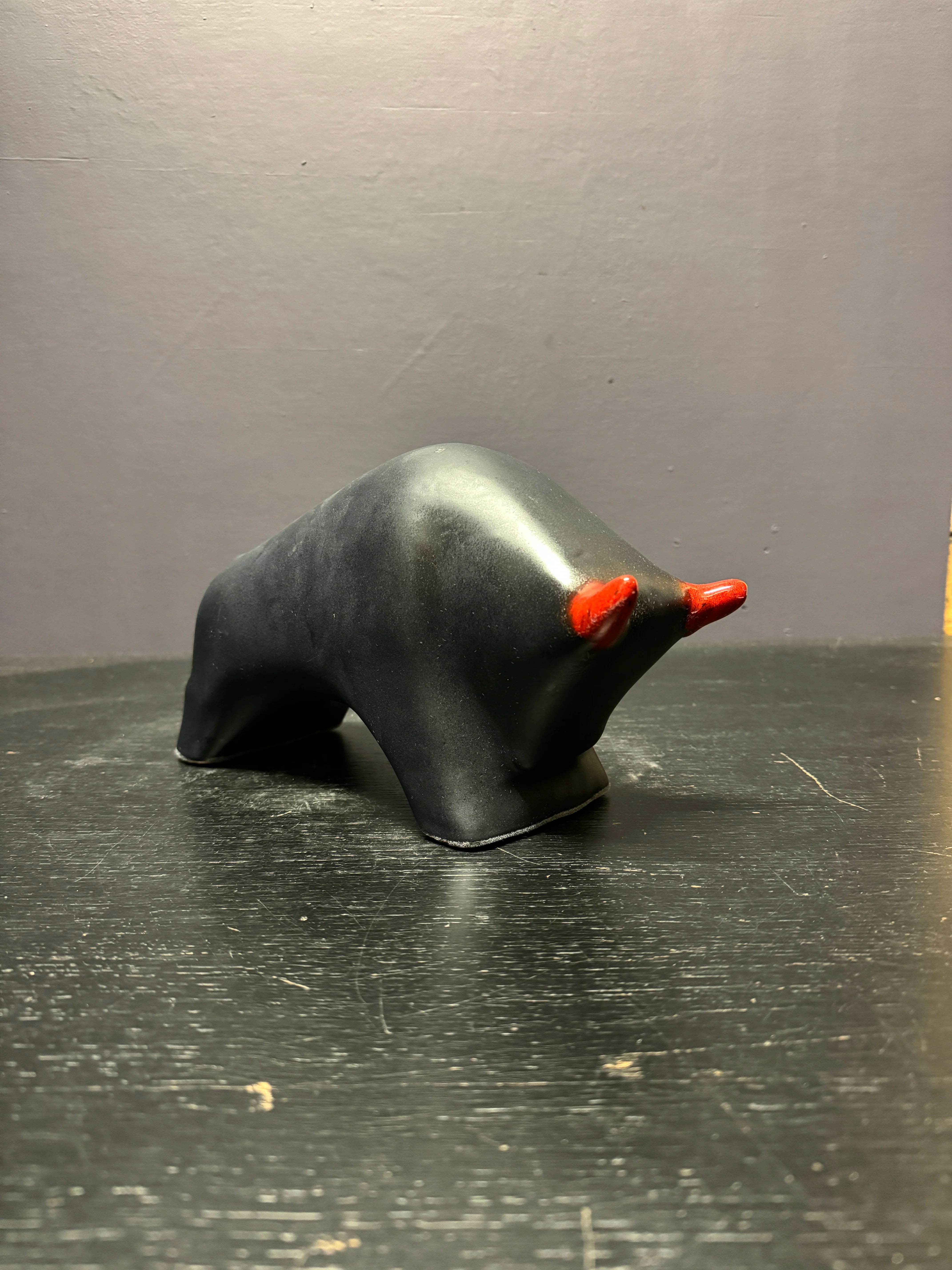 Otto Keramik Ceramic Bull West German Pottery Fat Lava - Image 6