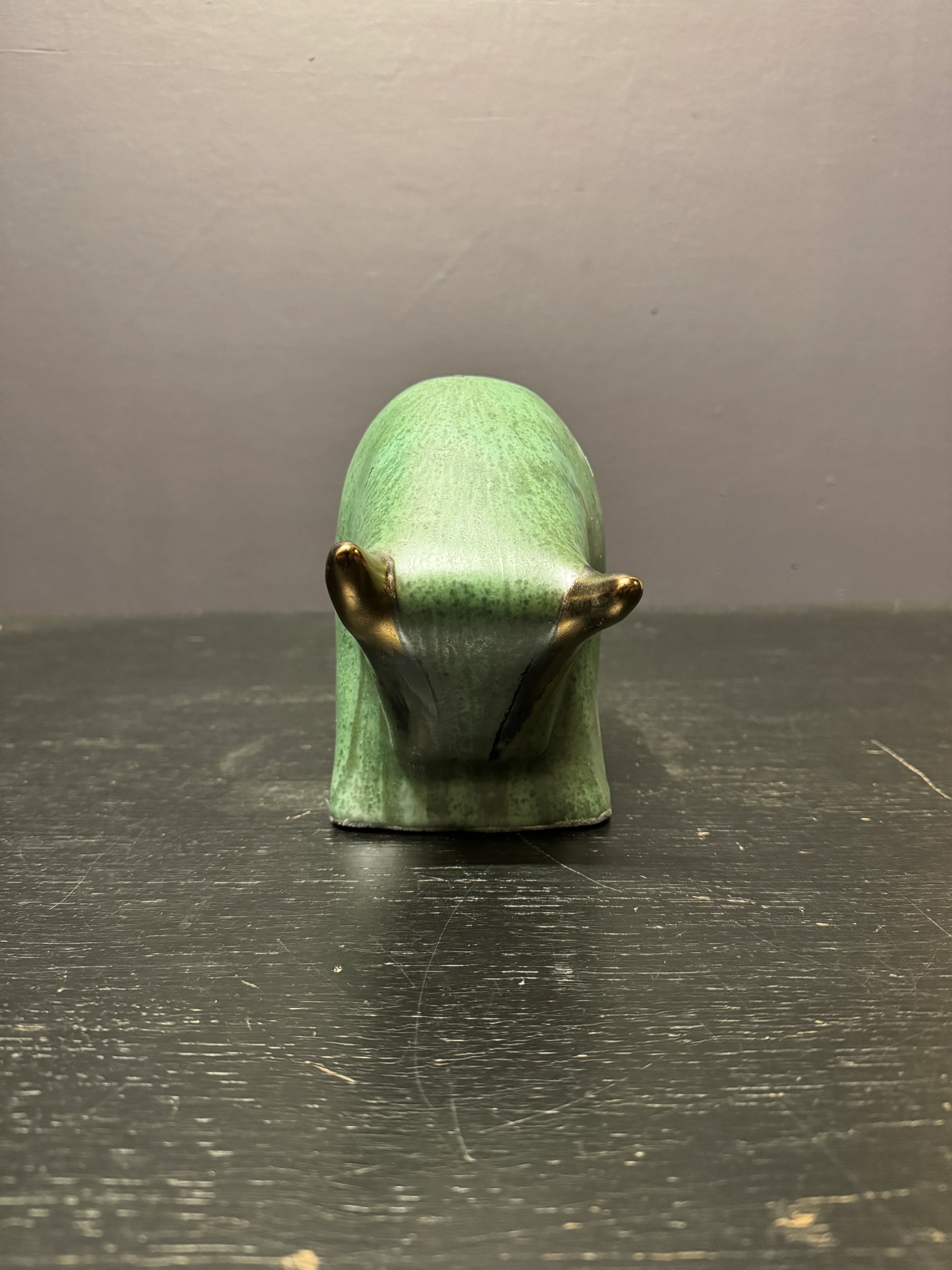 Otto Keramik Ceramic Bull West German Pottery Fat Lava - Image 4