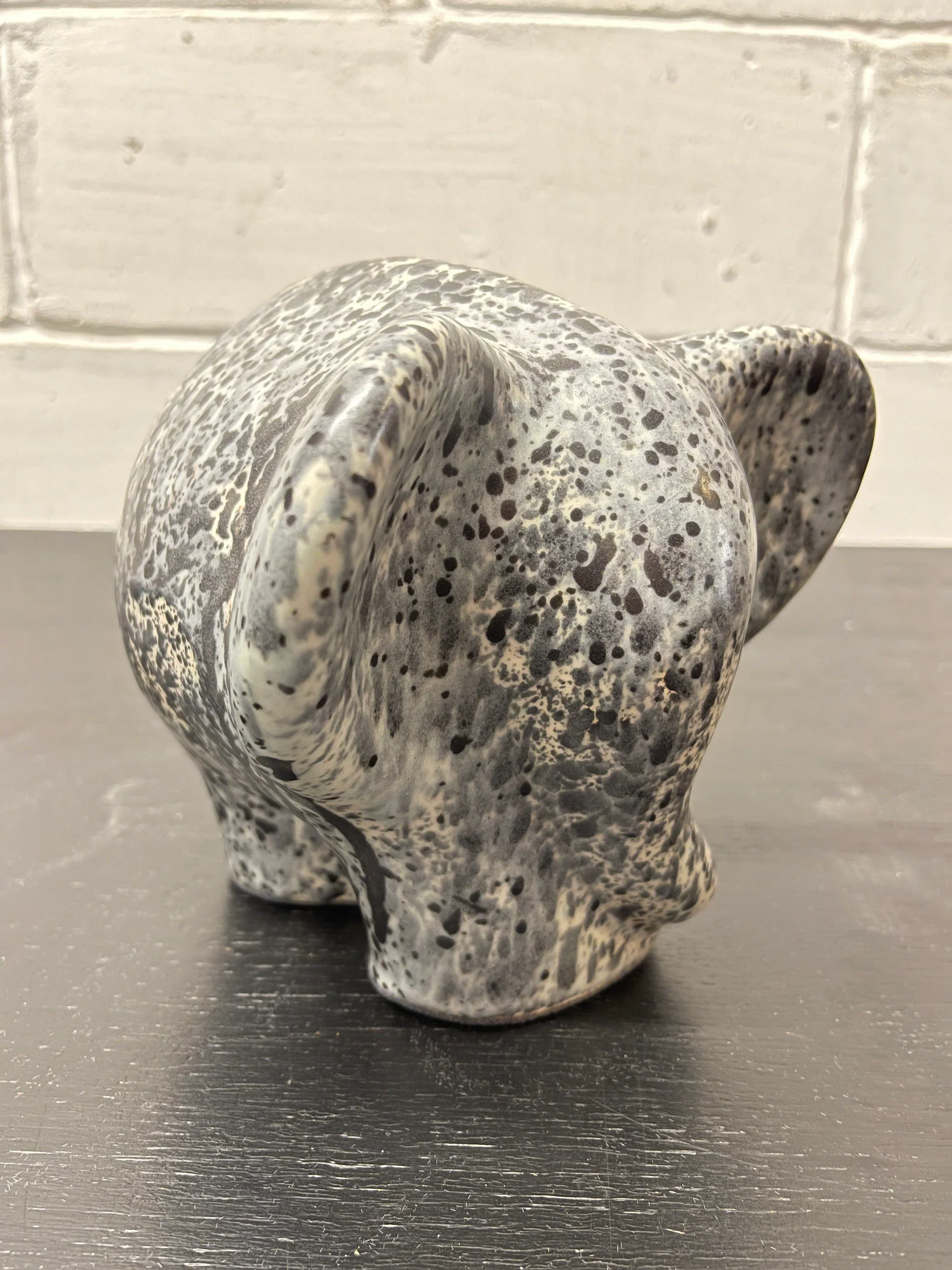 Otto Keramik Ceramic Elephant West German Pottery Fat Lava - Image 6