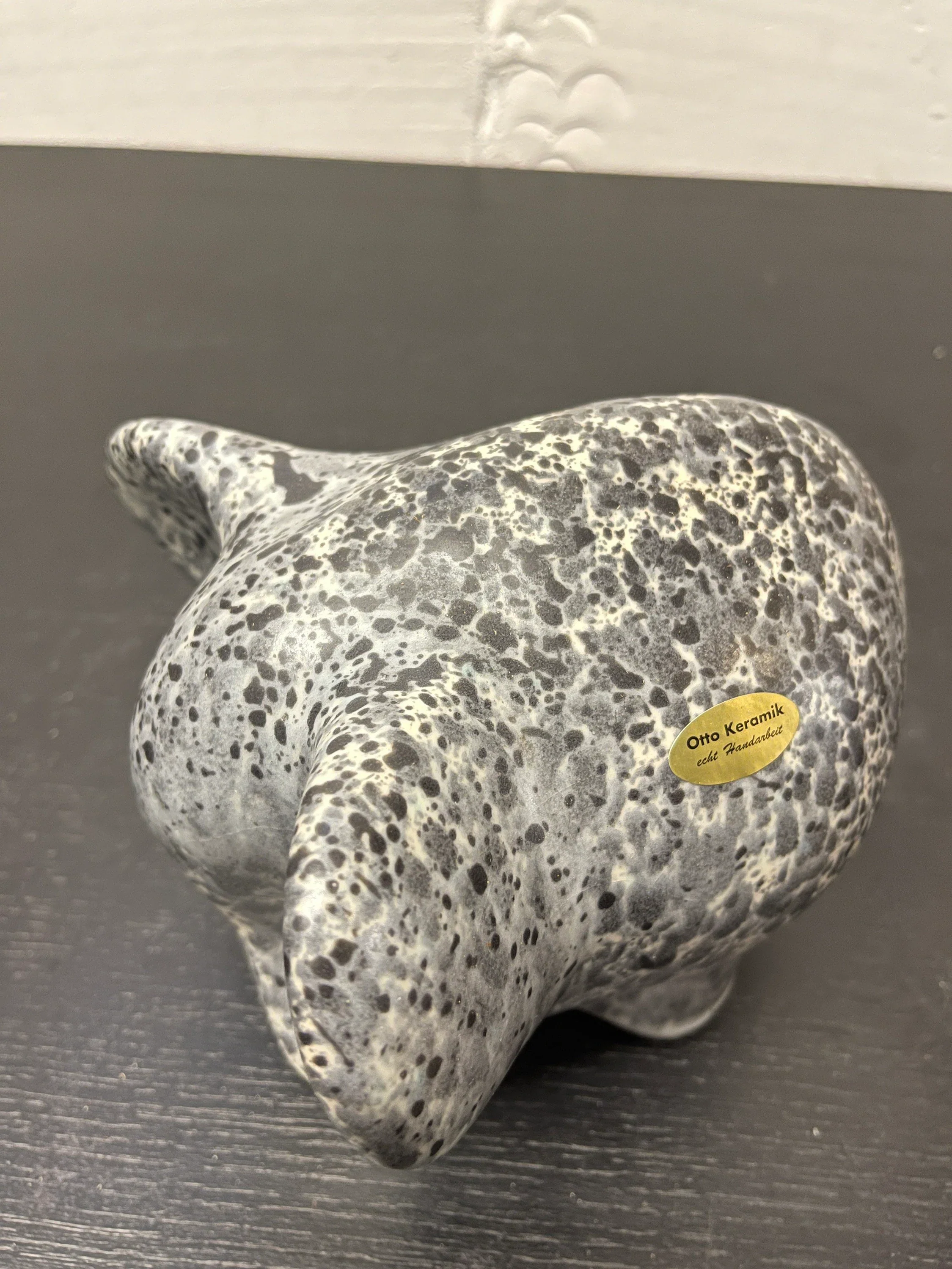 Otto Keramik Ceramic Elephant West German Pottery Fat Lava - Image 8