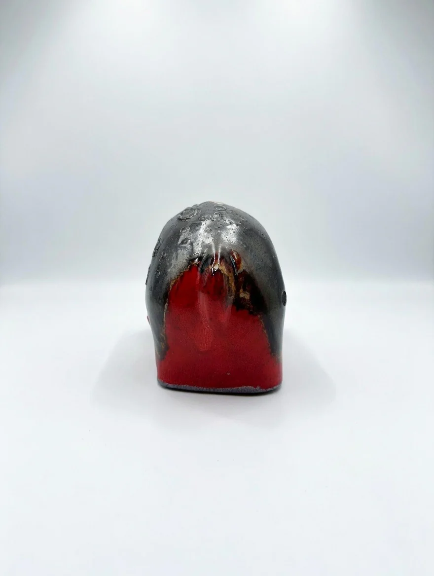 Otto Keramik Ceramic Hippopotamus West German Pottery Fat Lava - Image 10