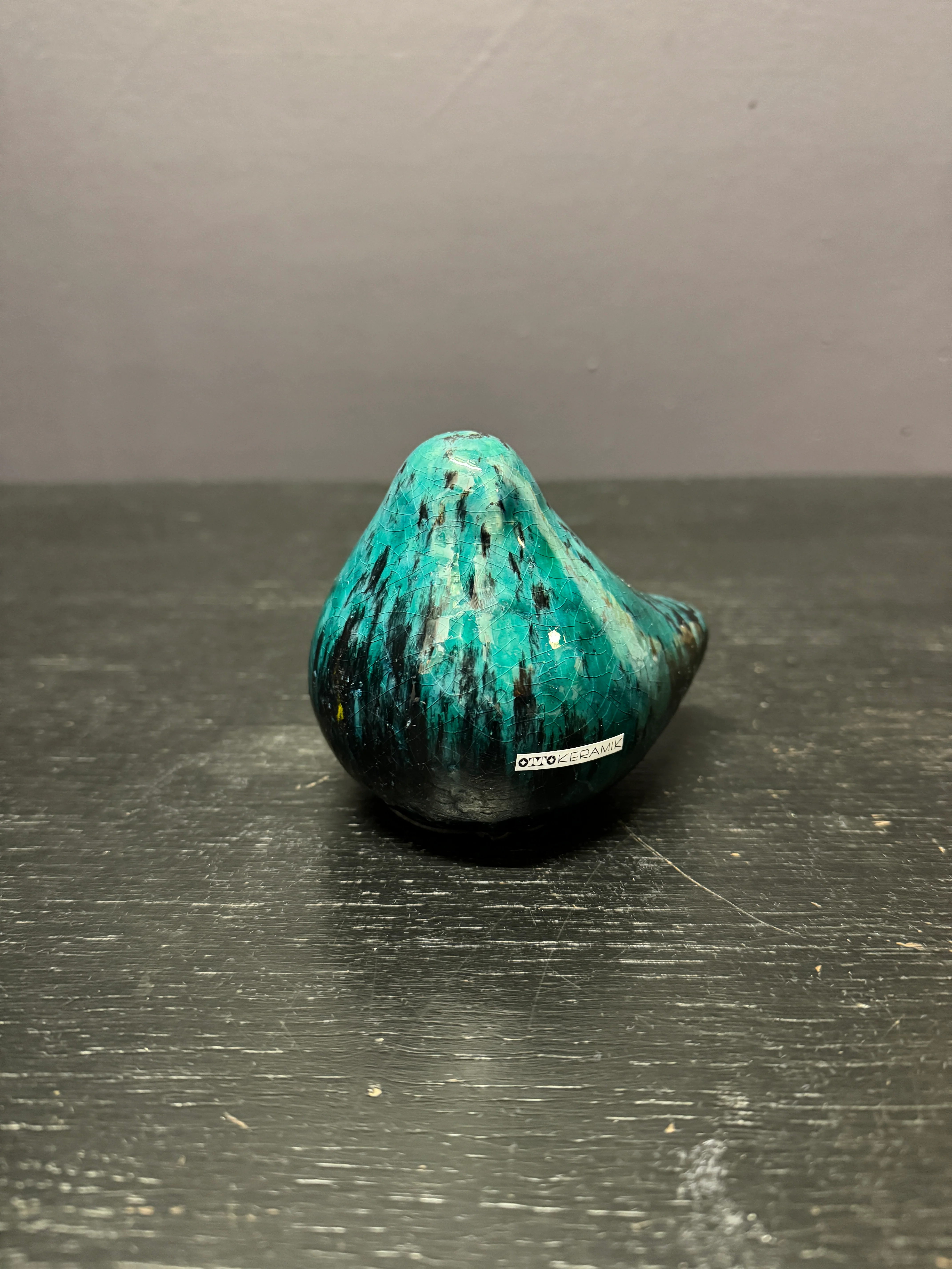 Otto Keramik Ceramic Pigeons West German Pottery Fat Lava - Image 3