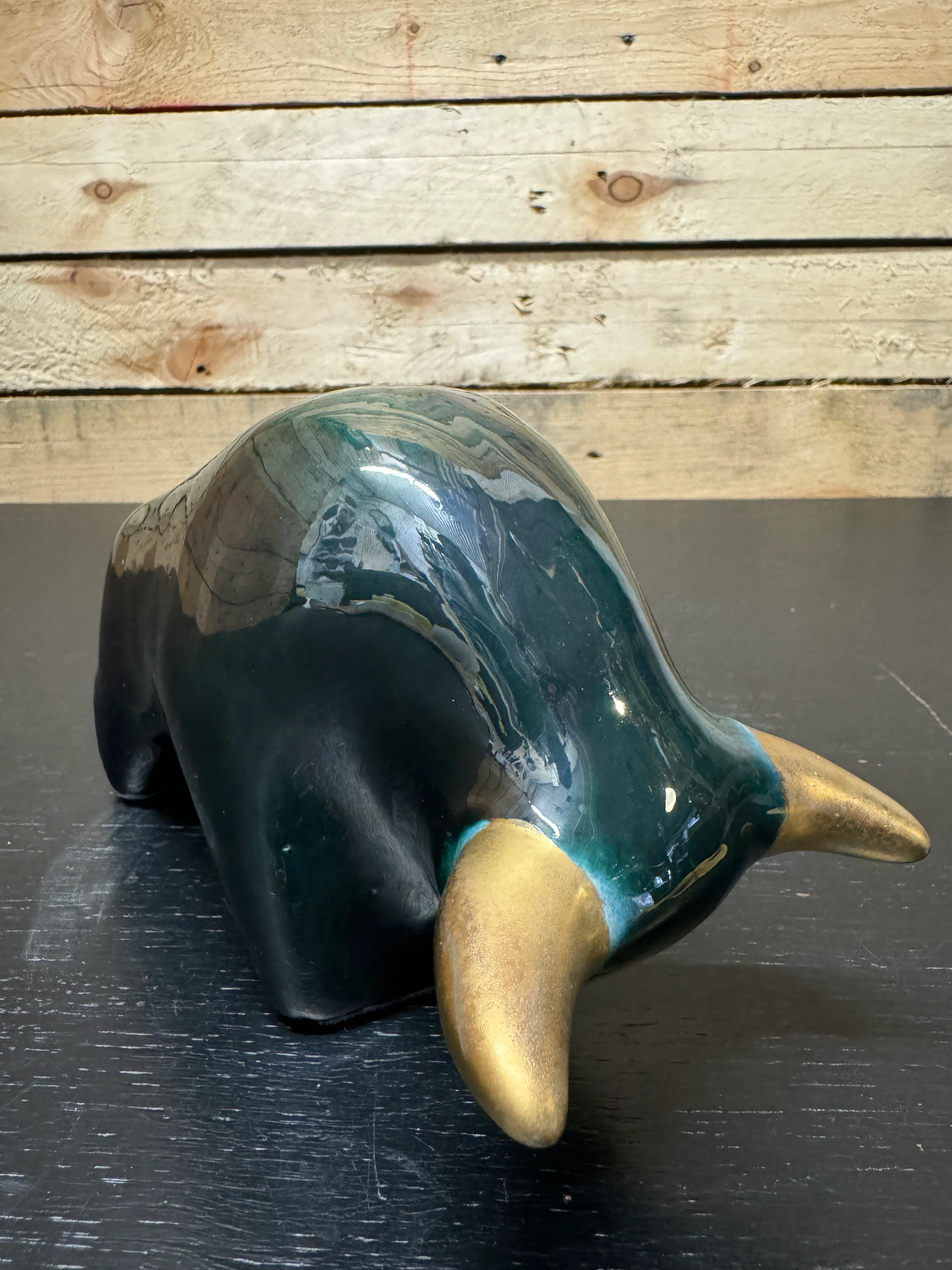 Otto Keramik Classic Ceramic Bull West German Pottery Fat Lava - Image 5