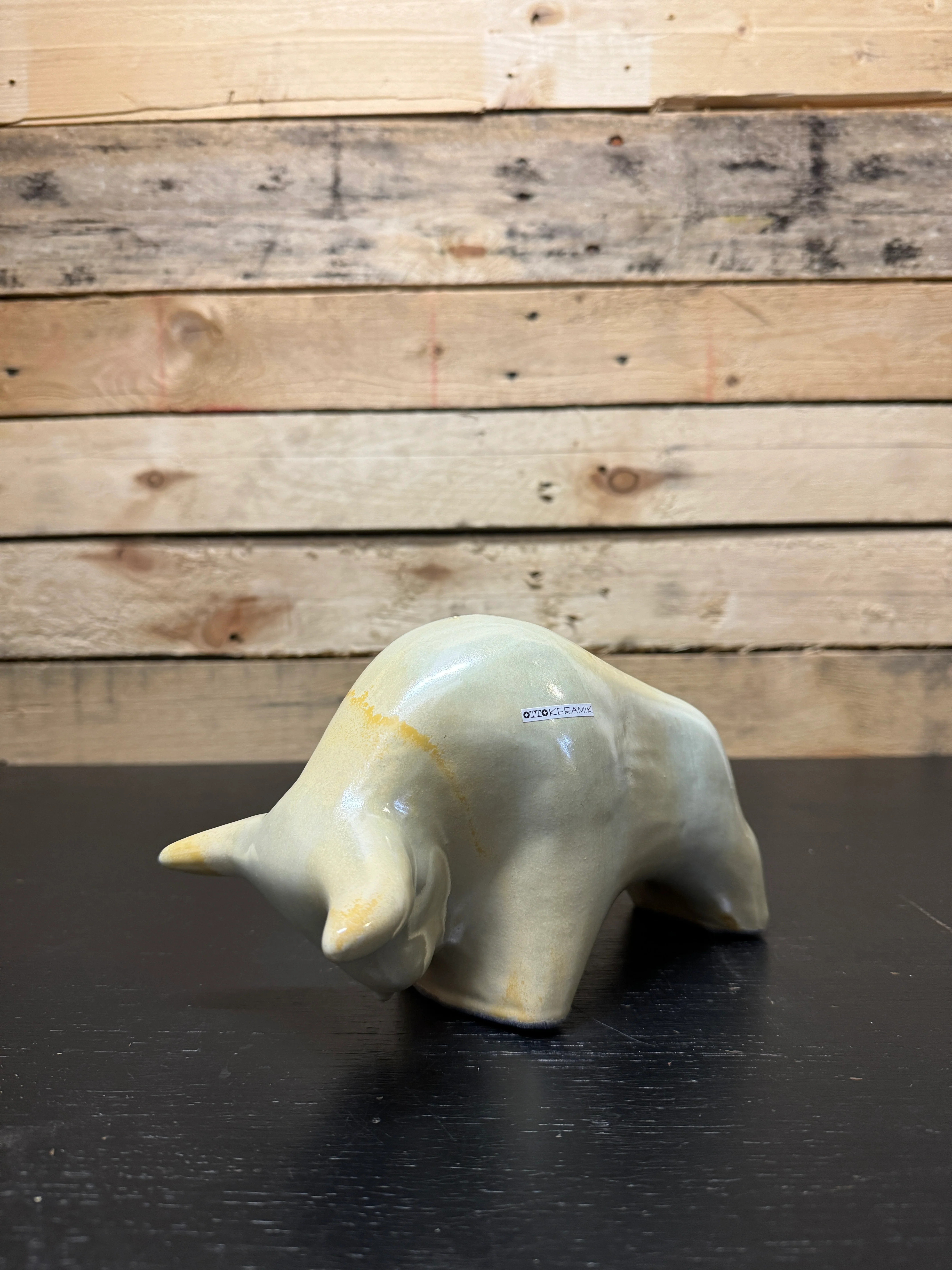 Otto Keramik Classic Ceramic Bull West German Pottery Fat Lava