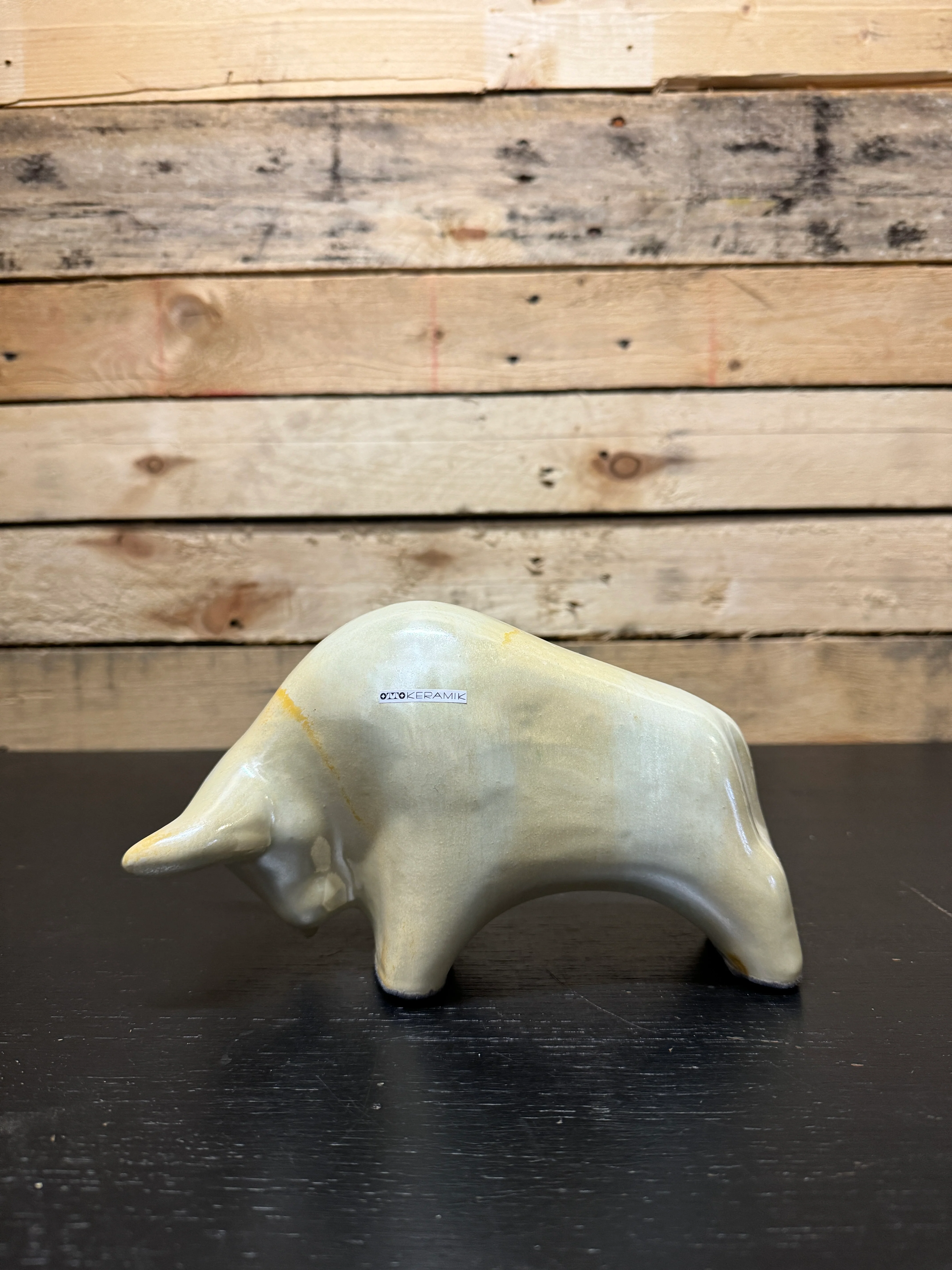 Otto Keramik Classic Ceramic Bull West German Pottery Fat Lava - Image 2