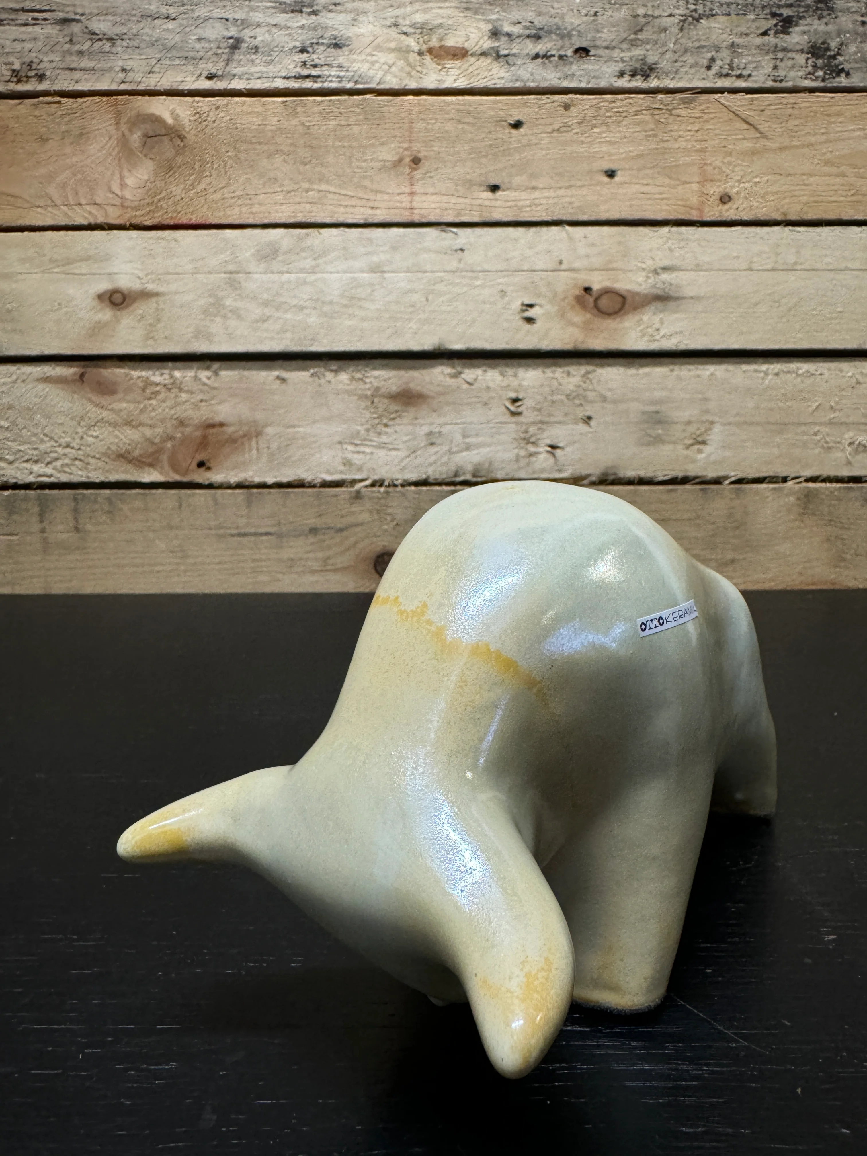 Otto Keramik Classic Ceramic Bull West German Pottery Fat Lava - Image 3