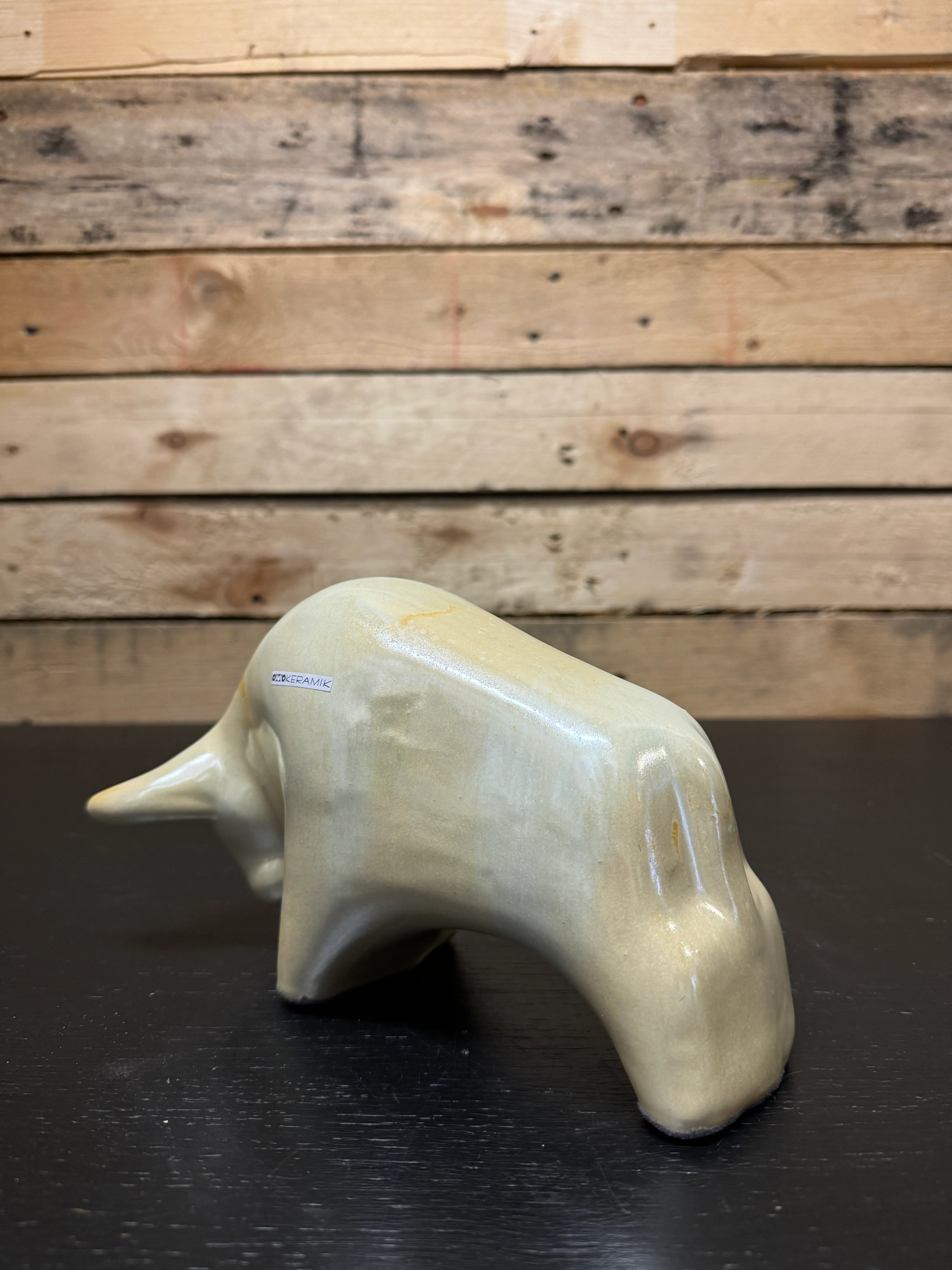 Otto Keramik Classic Ceramic Bull West German Pottery Fat Lava - Image 8