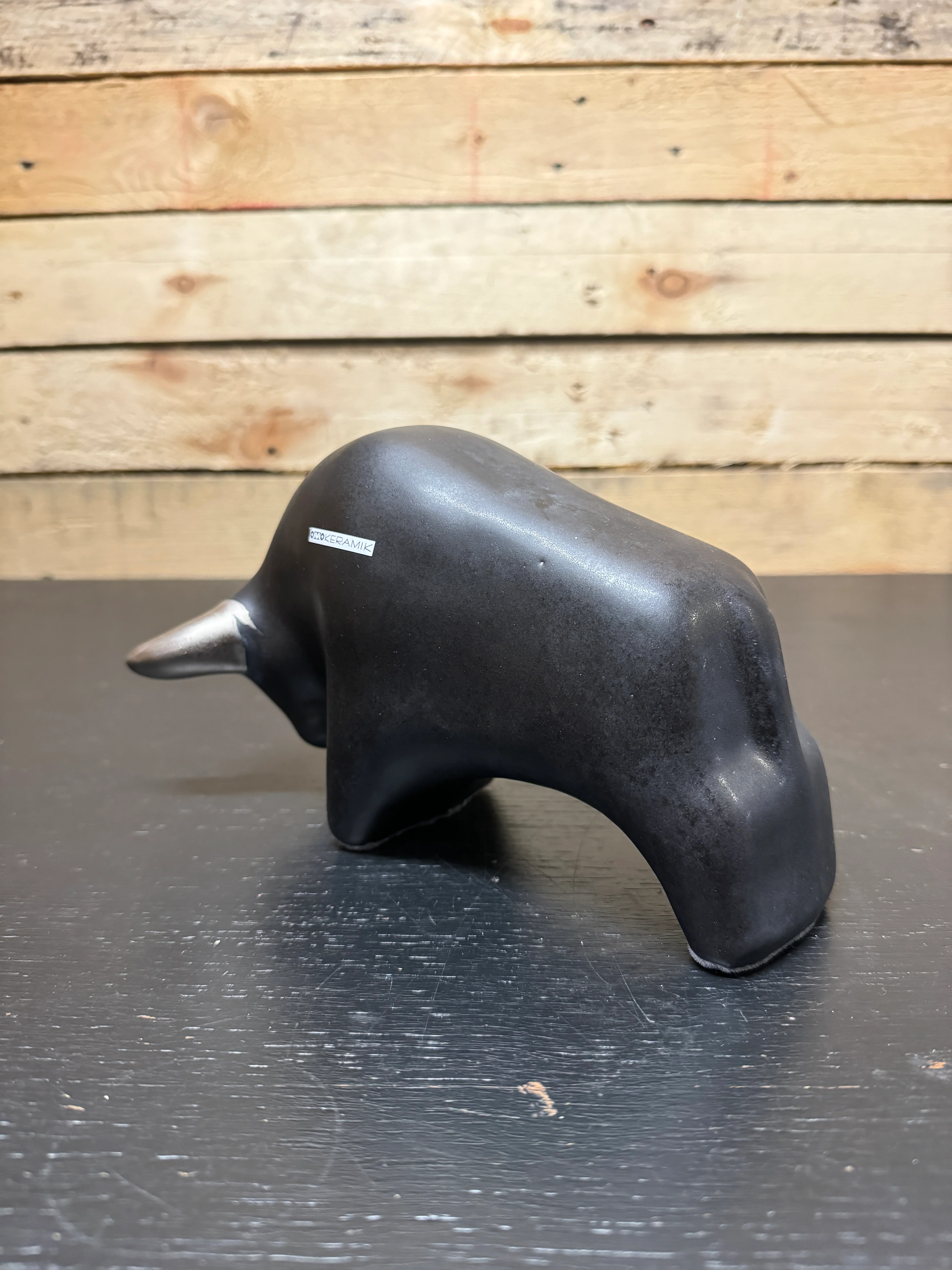 Otto Keramik Classic Ceramic Bull West German Pottery Fat Lava - Image 9