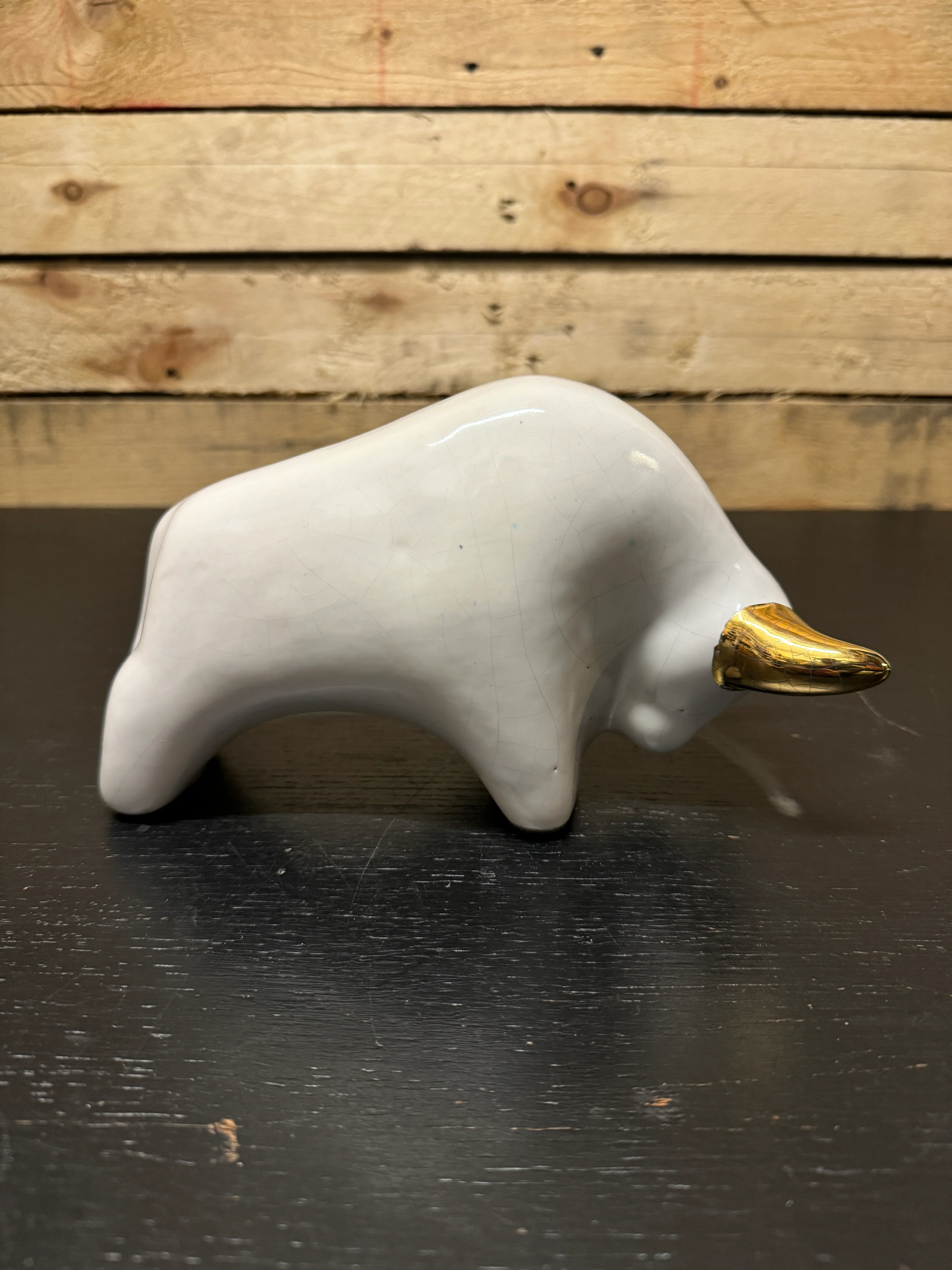 Otto Keramik Classic Ceramic Bull West German Pottery Fat Lava - Image 6