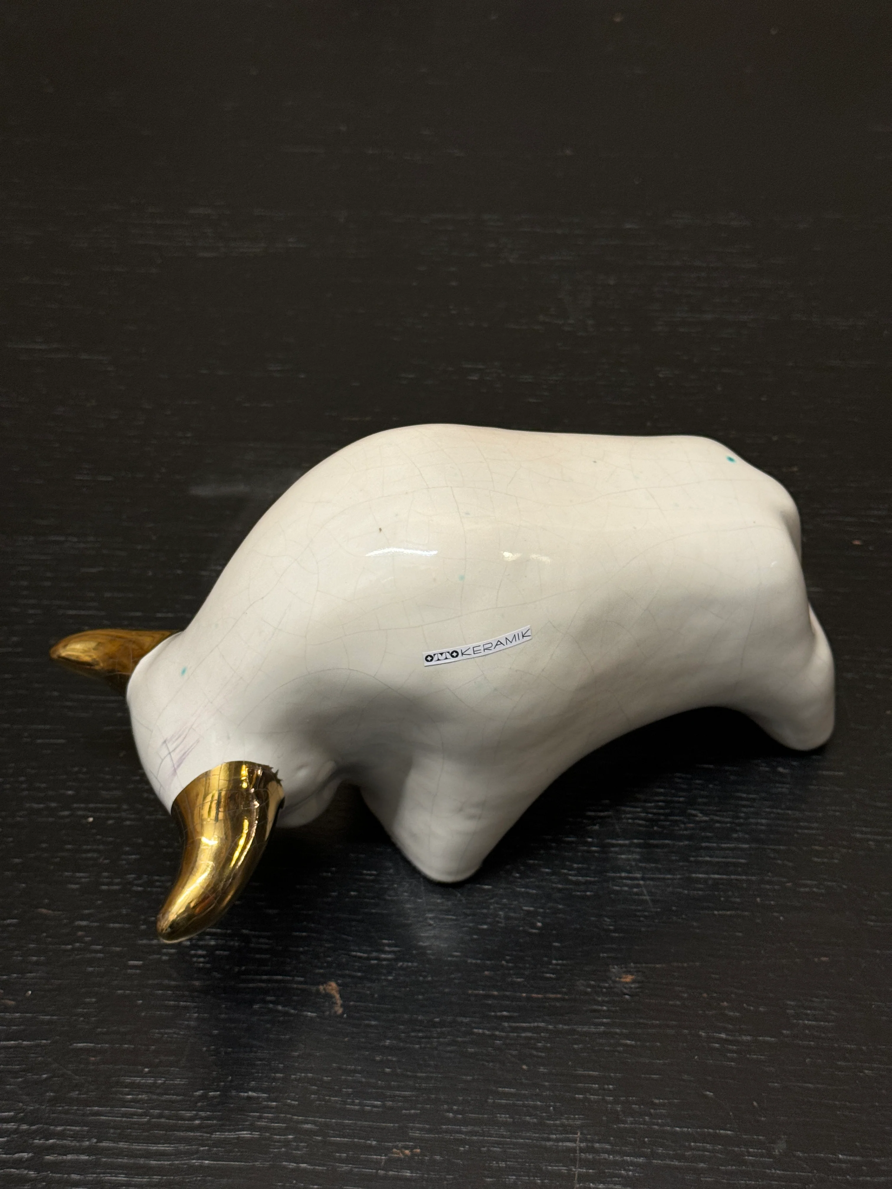 Otto Keramik Classic Ceramic Bull West German Pottery Fat Lava - Image 8