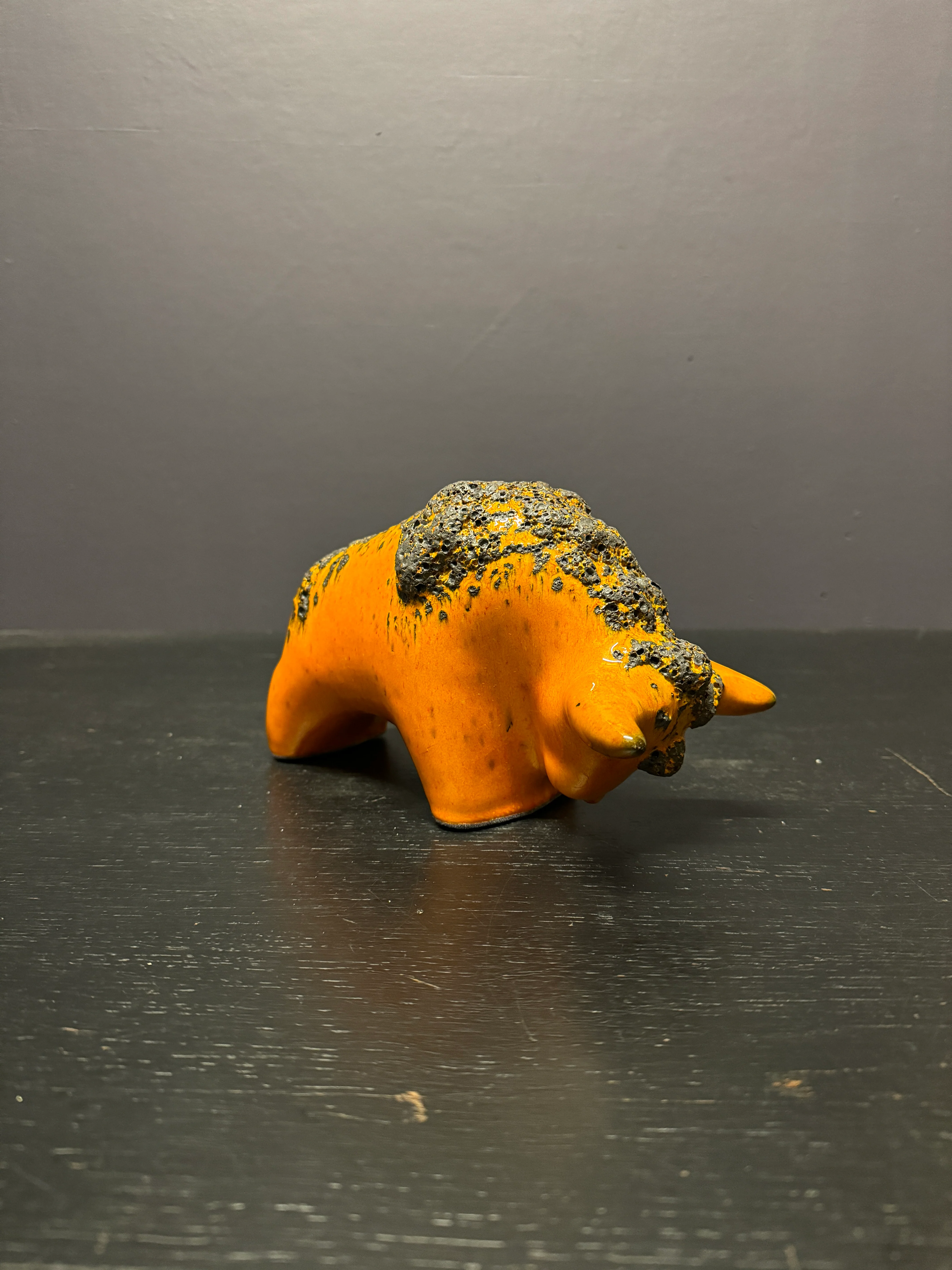 Otto Keramik Classic Ceramic Bull West German Pottery Fat Lava - Image 6