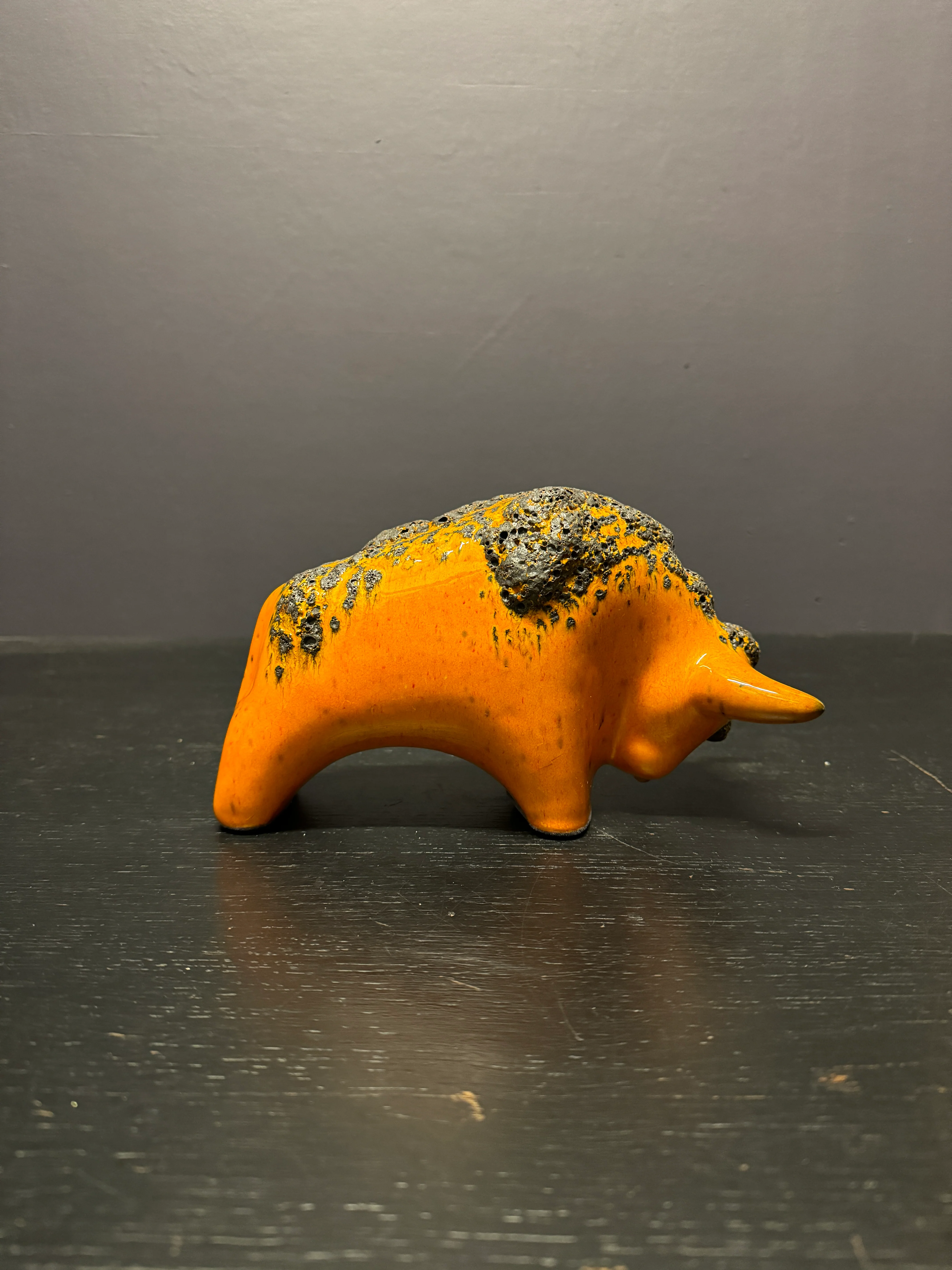 Otto Keramik Classic Ceramic Bull West German Pottery Fat Lava - Image 7
