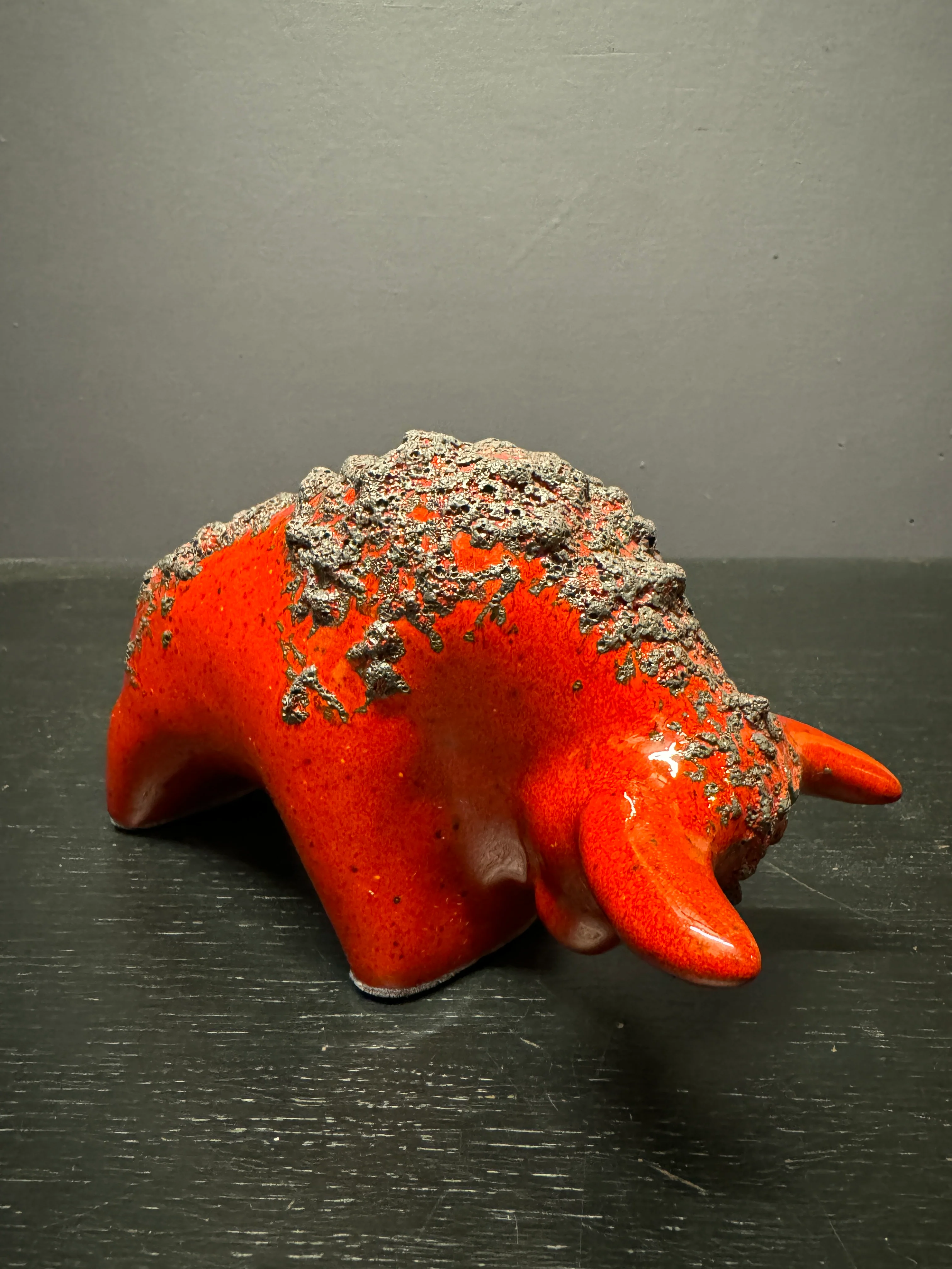 Otto Keramik Classic Ceramic Bull West German Pottery Fat Lava - Image 6