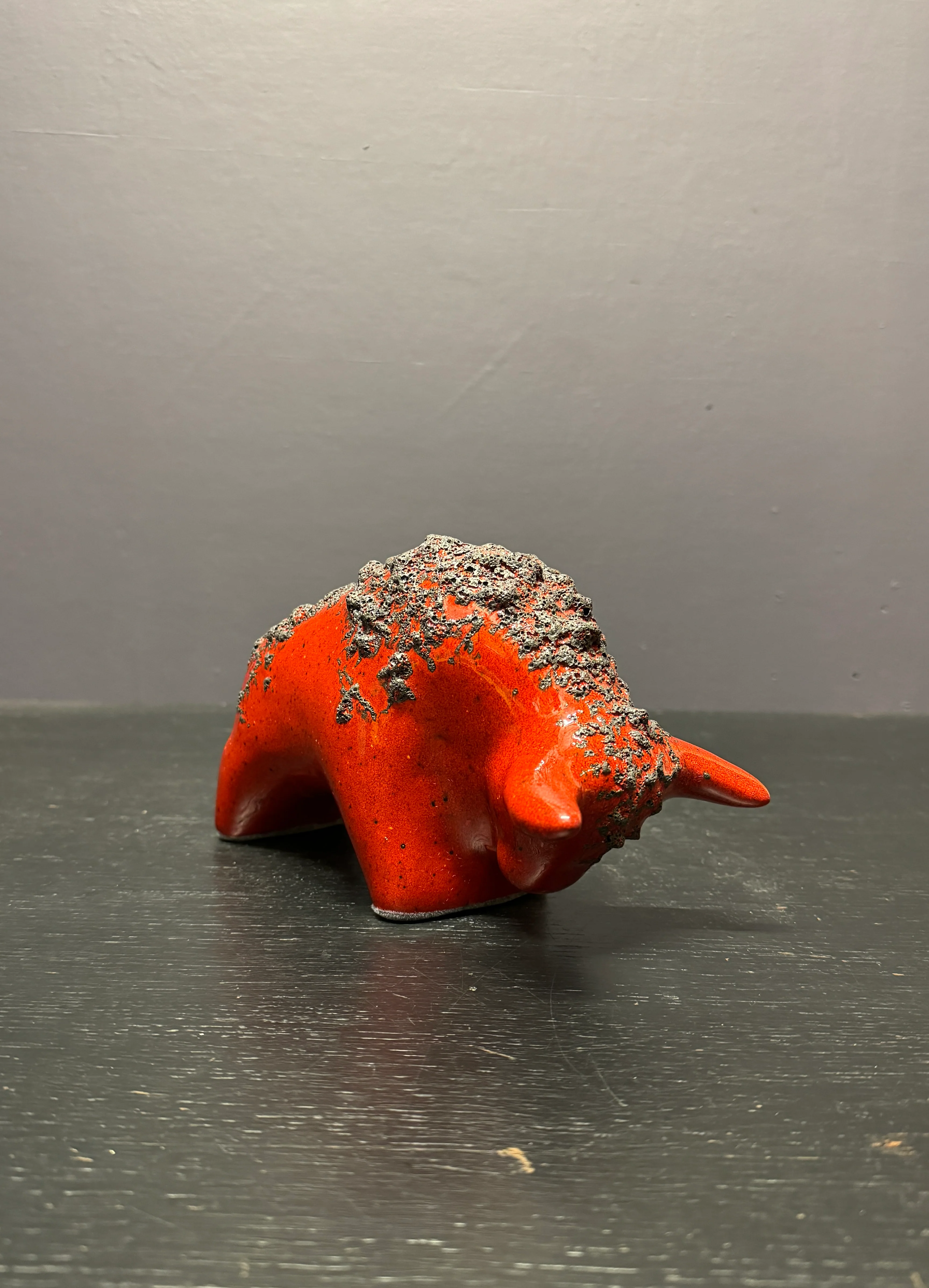 Otto Keramik Classic Ceramic Bull West German Pottery Fat Lava - Image 7